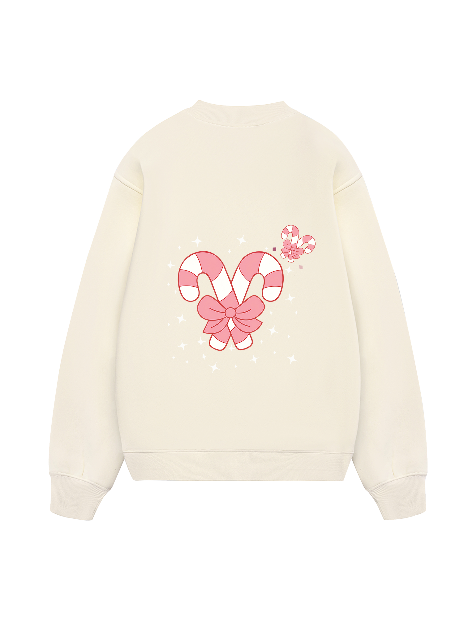 Cute Pink Candy Cane Sweater