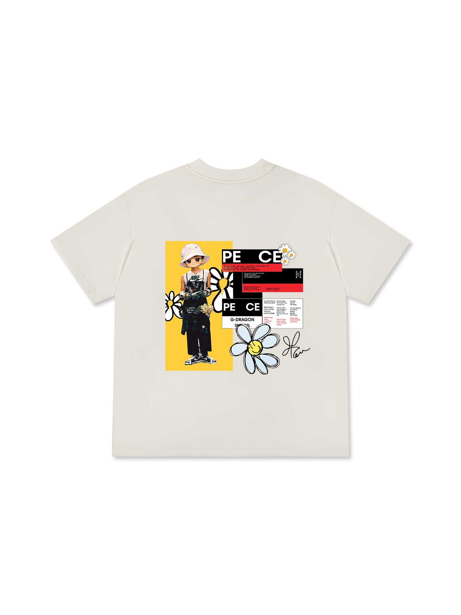 Áo Thun Relaxed Fit Idols G-Dragon Peace Code
