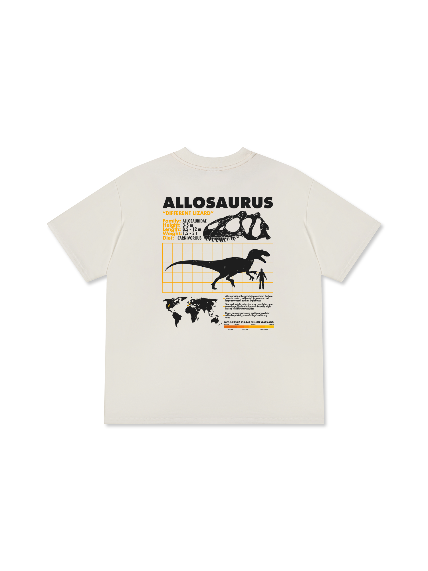 Áo Thun Relaxed Fit Analysis Table Allosaurus