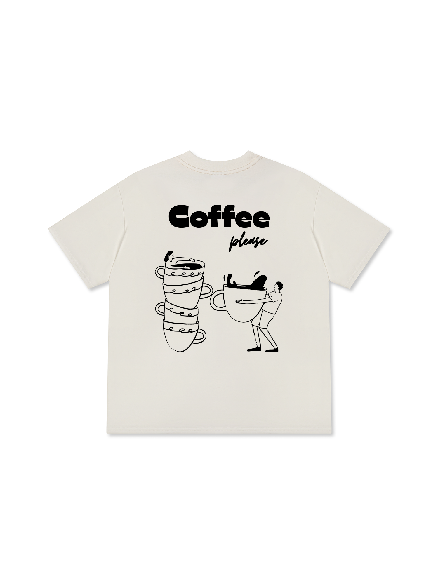 Áo Thun Relaxed Fit Daily Cup Coffee Please