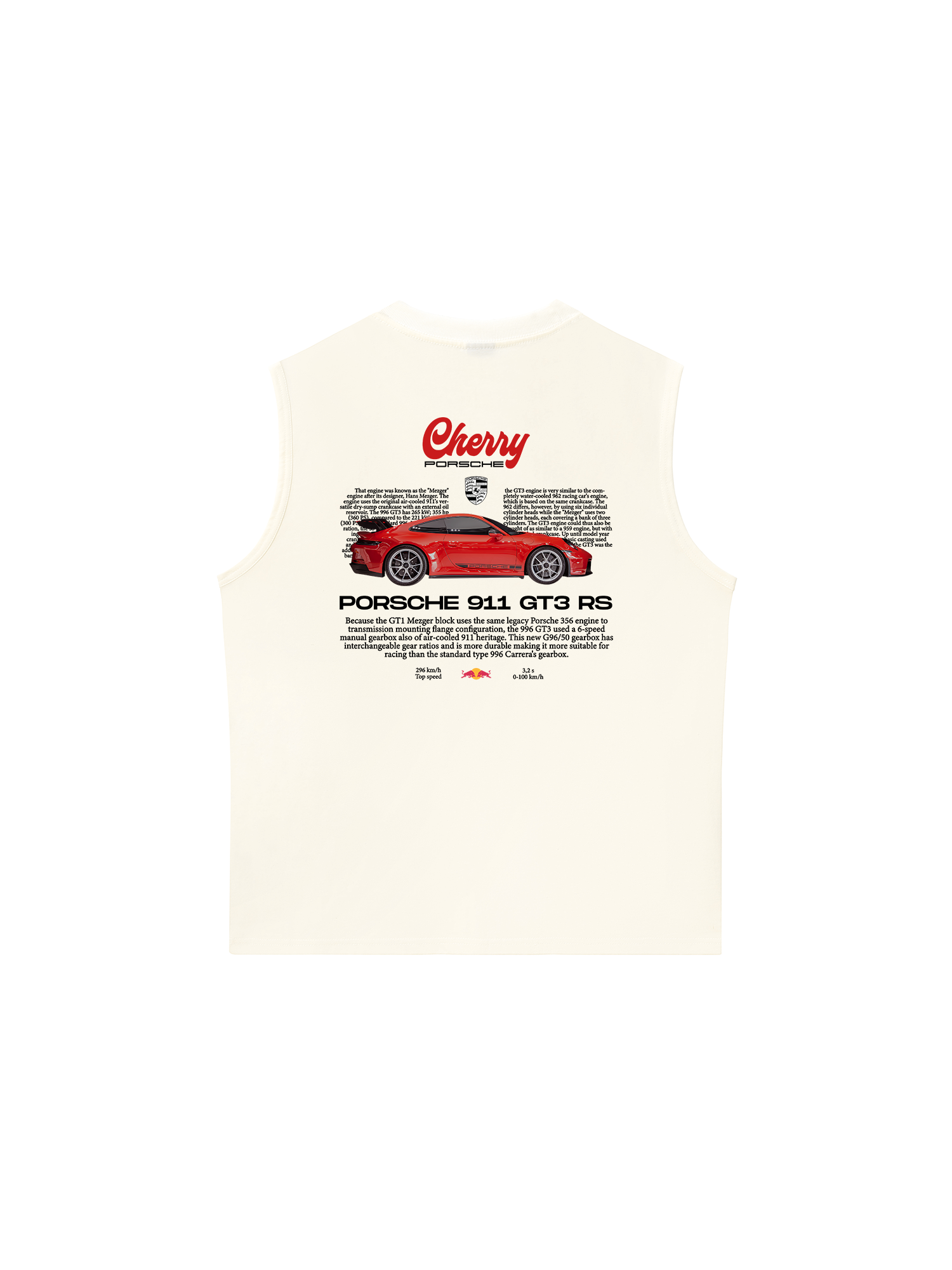 Áo Ba Lỗ Relaxed Fit Porsche Red Cherry Mood