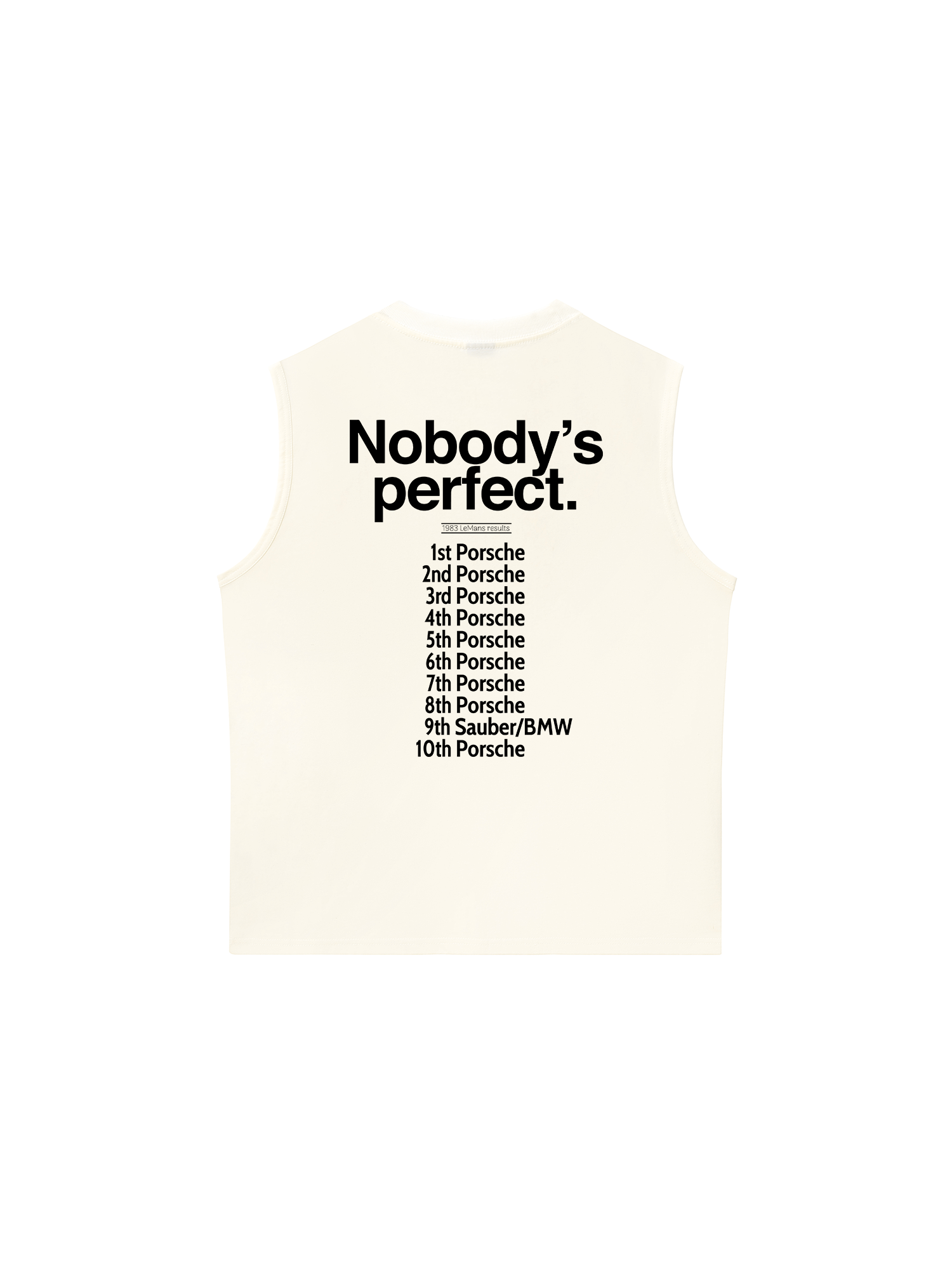 Áo Ba Lỗ Relaxed Fit Porsche Nobody_s Perfect