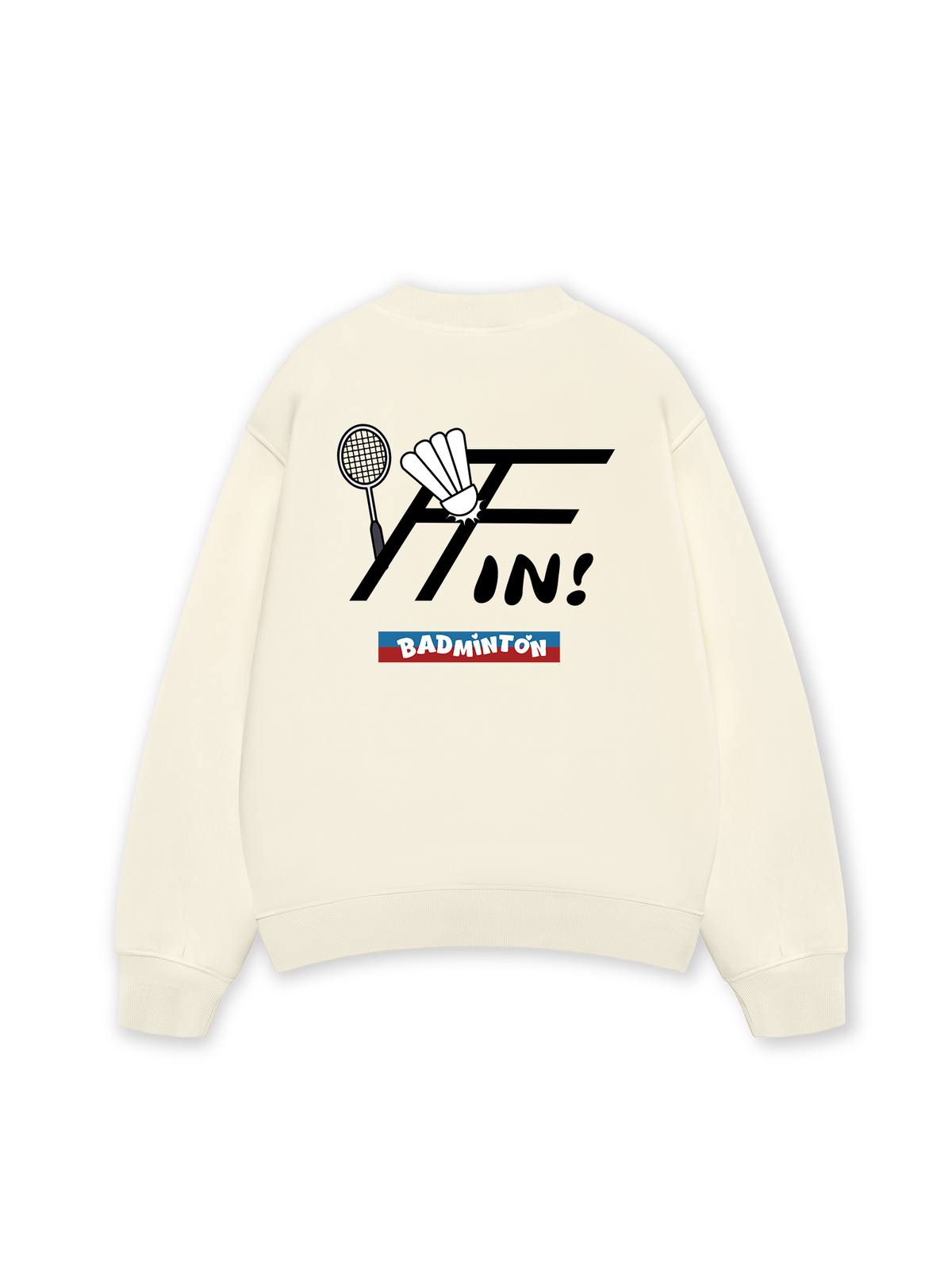 Áo Sweater Nỉ Hai Da Badminton In