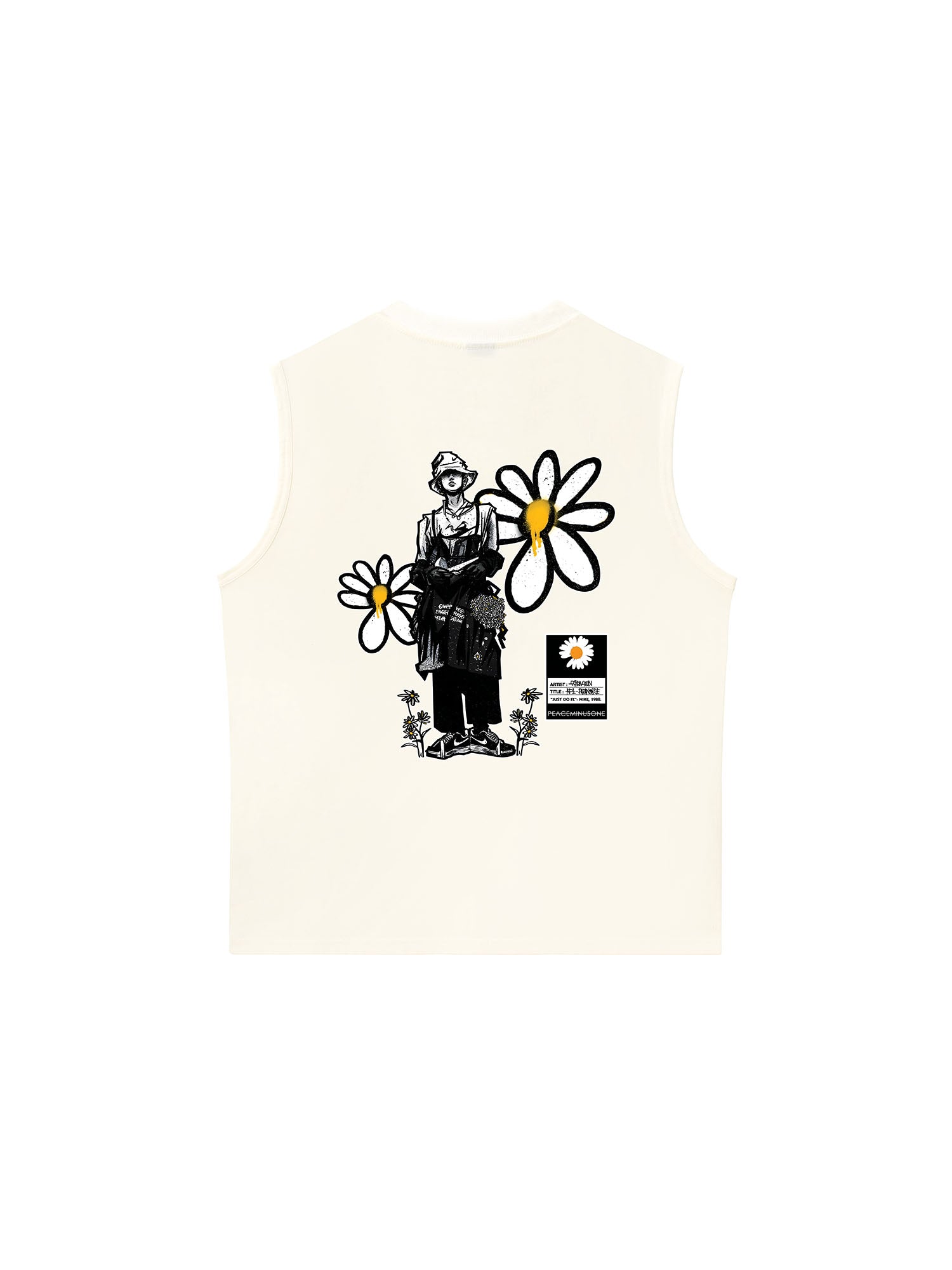 Áo Ba Lỗ Relaxed Fit Floral X GD Art Daisy