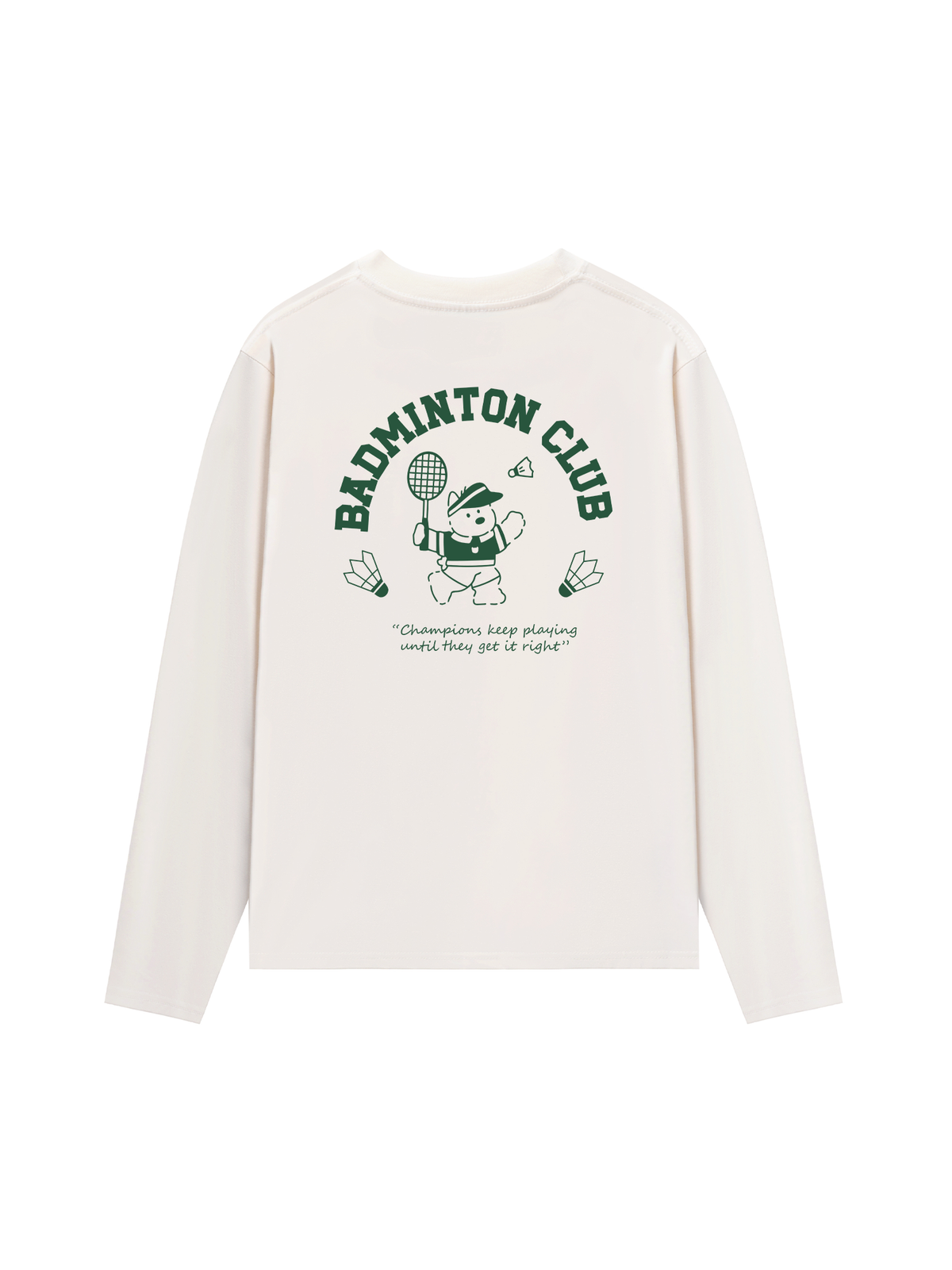 Áo Thun Dài Tay Badminton Club Green