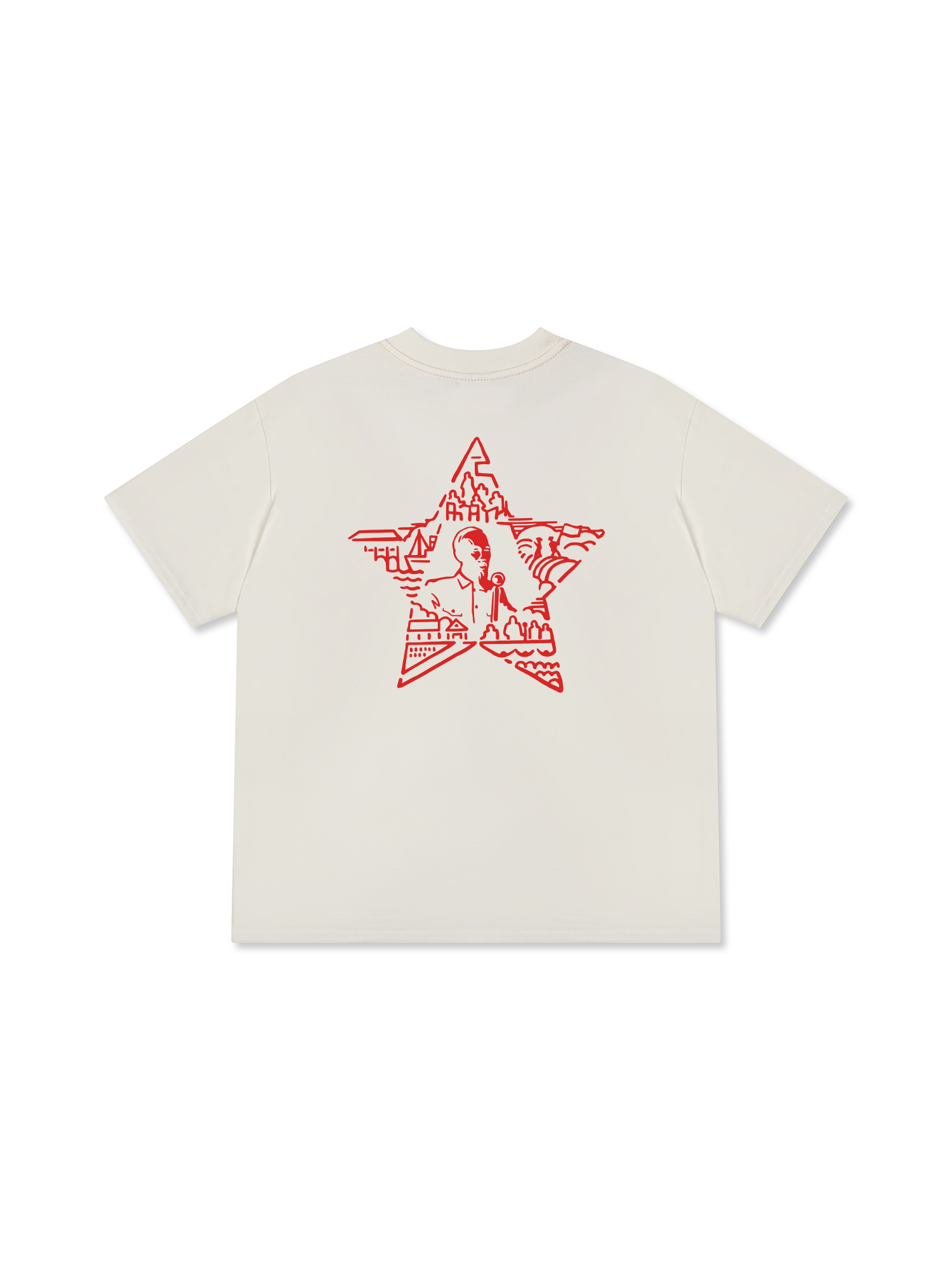 Áo Thun Relaxed Fit Ngôi Sao Bác Hồ