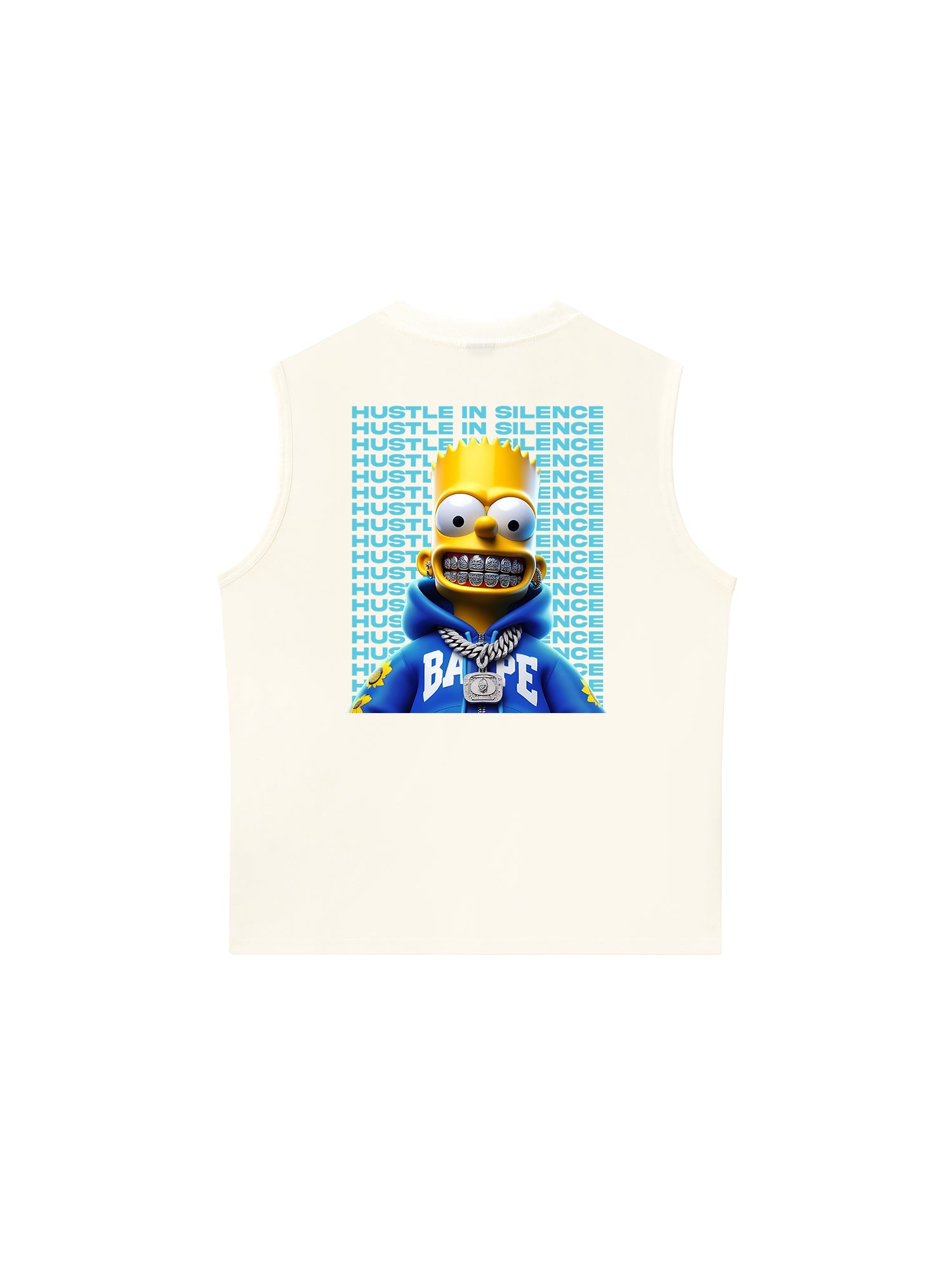 Áo Ba Lỗ Relaxed Fit Money Bart Simpson Flexing