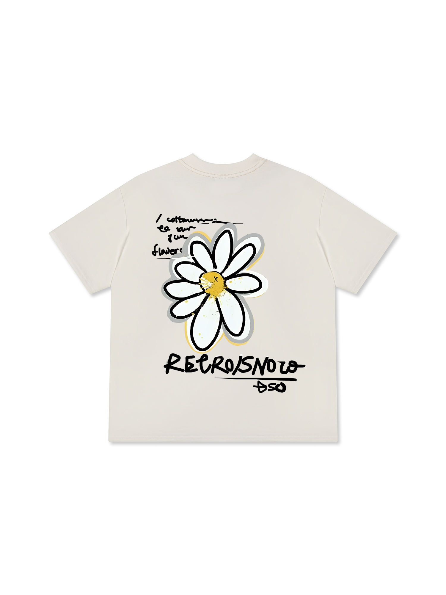 Áo Thun Relaxed Fit Floral Daisy Flower