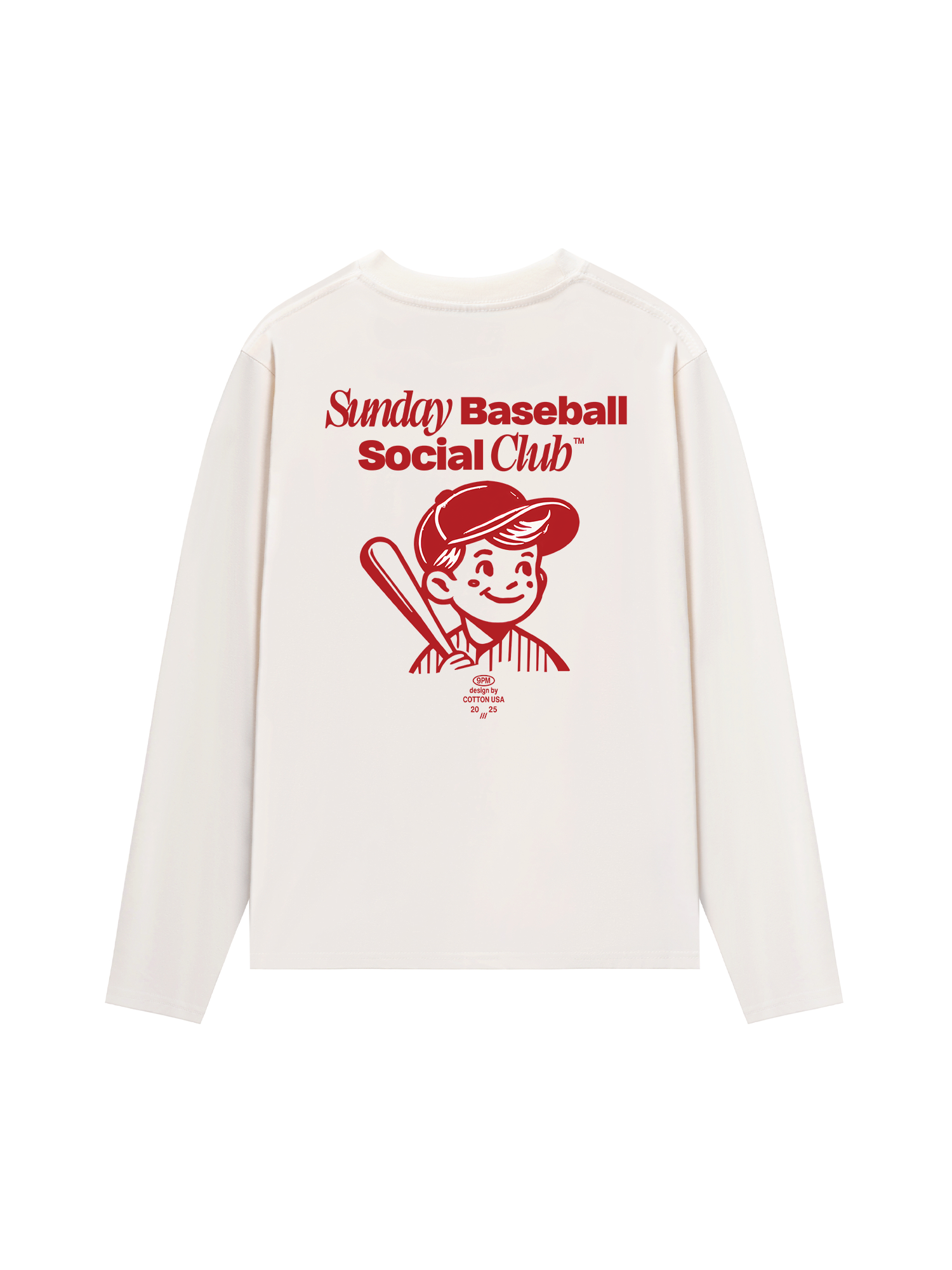 Áo Thun Dài Tay Baseball Social Club