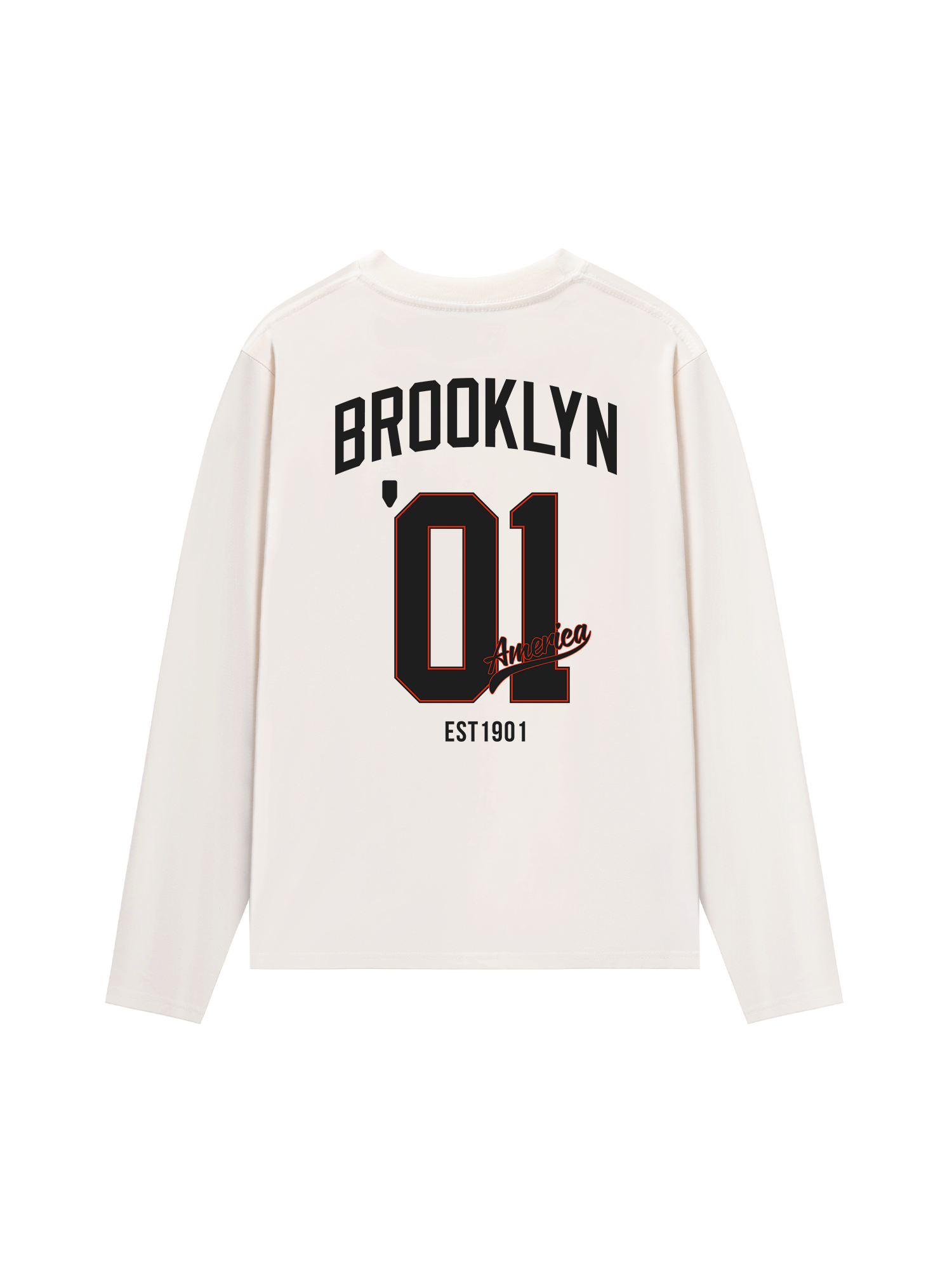 Áo Thun Dài Tay Baseball Brooklyn America