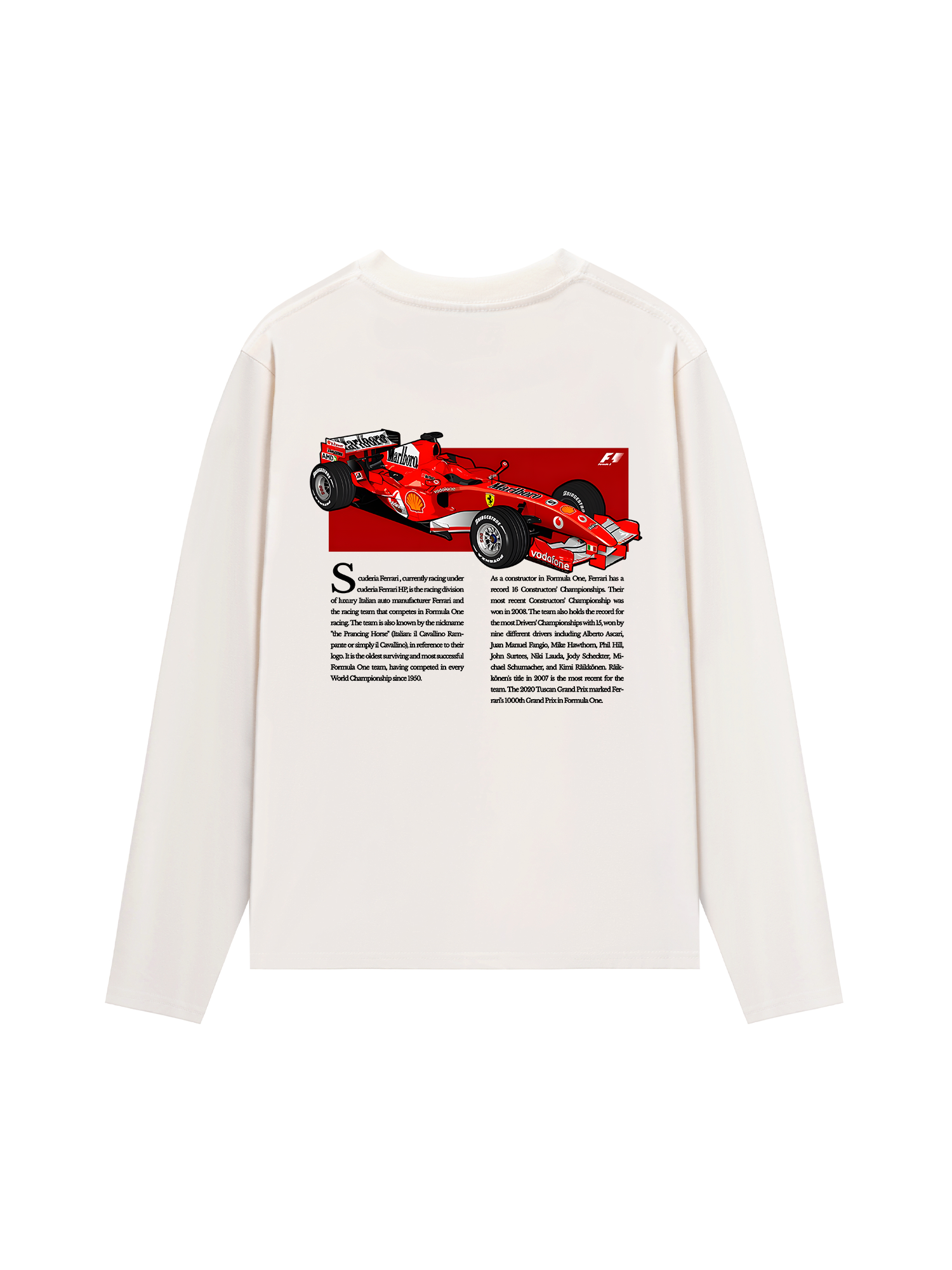 Áo Thun Dài Tay Ferrari Scuderia Race