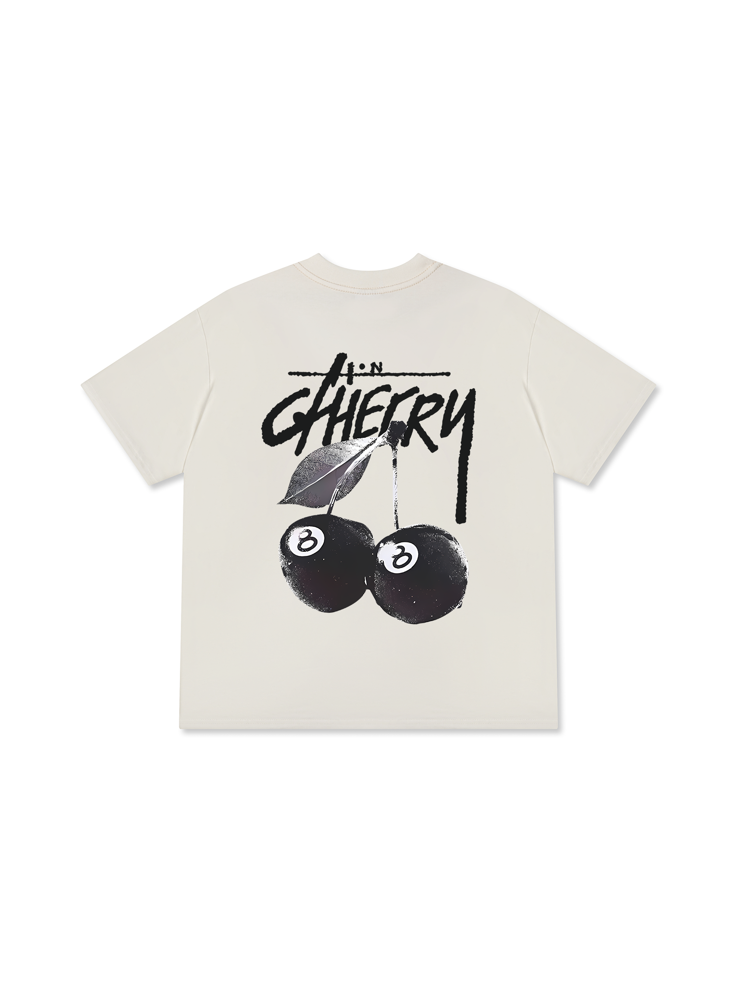 Áo Thun Relaxed Fit Cherry Black