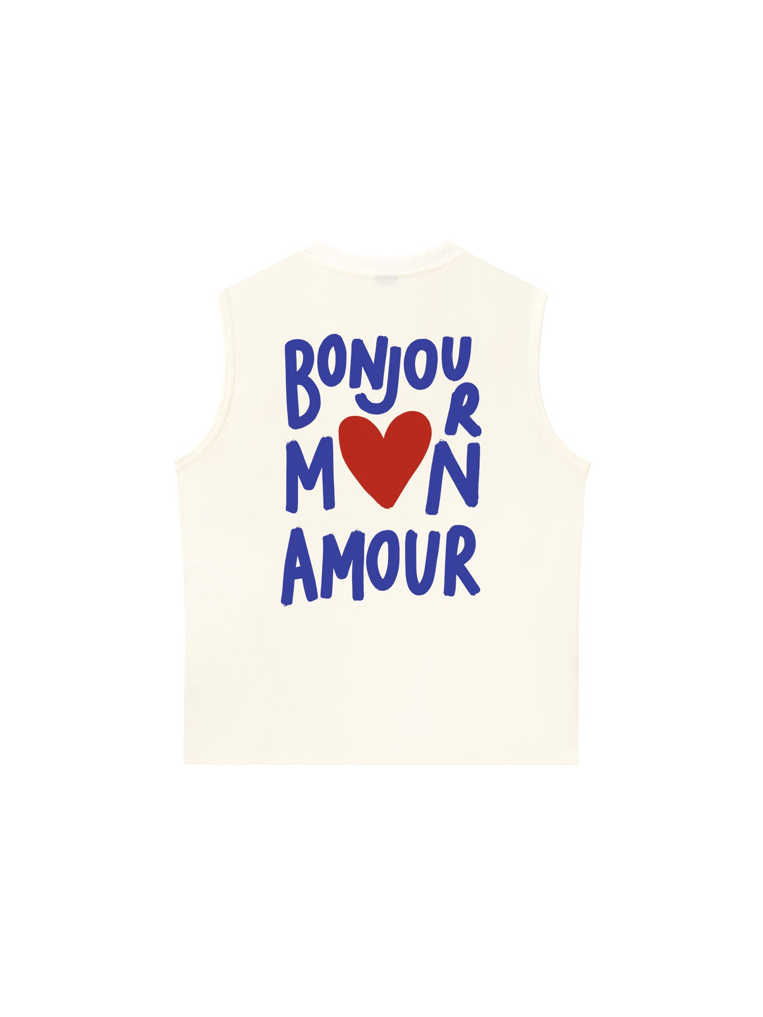 Áo Ba Lỗ Relaxed Fit Bonjour Mon Amour