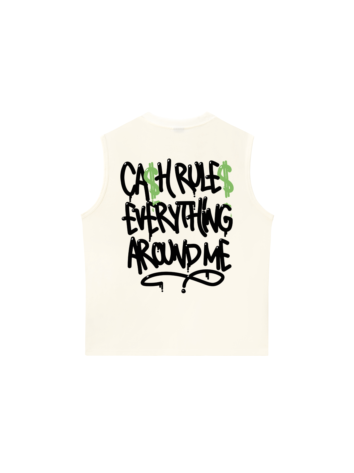 Áo Ba Lỗ Relaxed Fit Money Cash Rules Everything