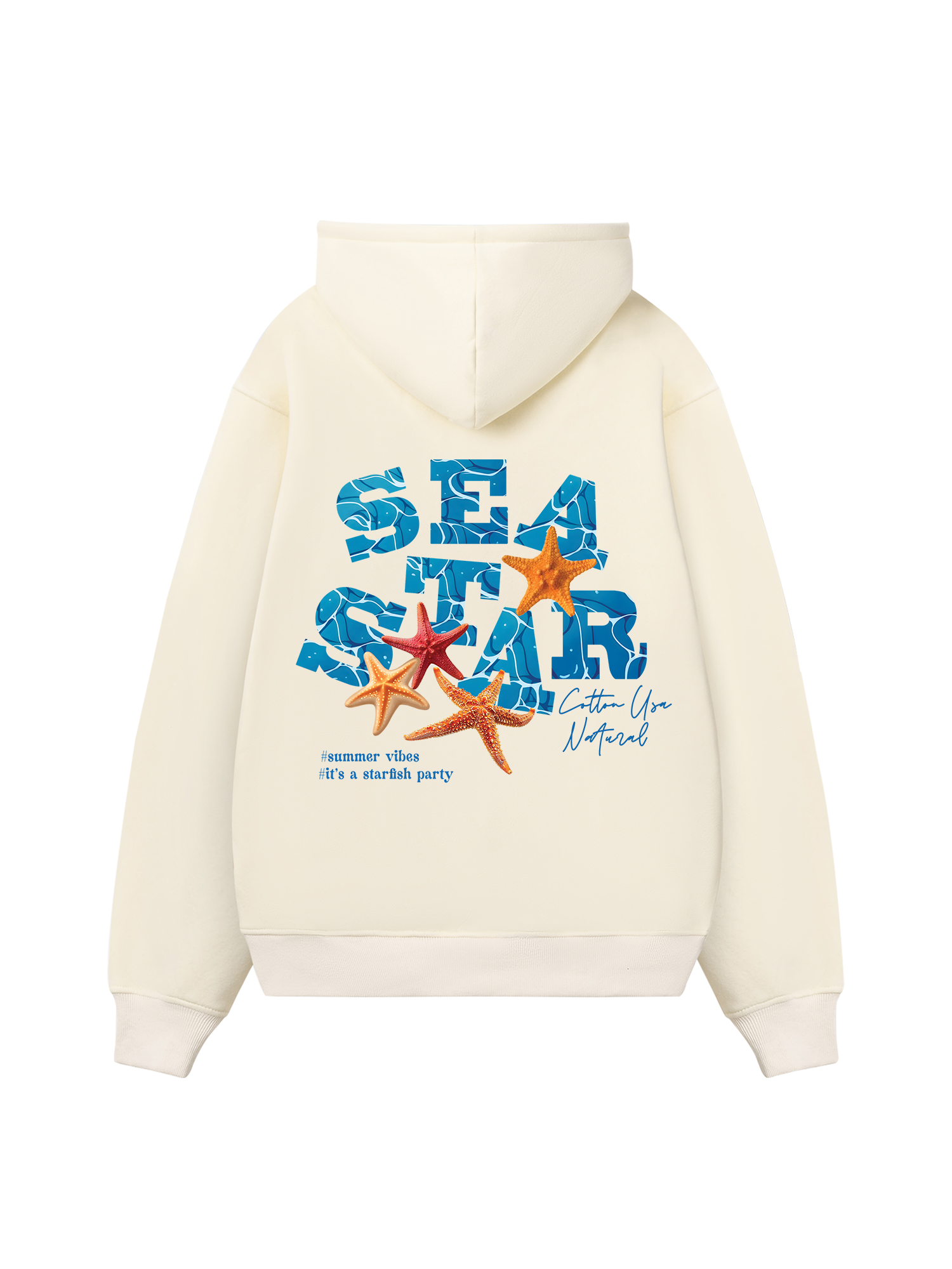 Tropical Starfish Parrty Sea Water Hoodie