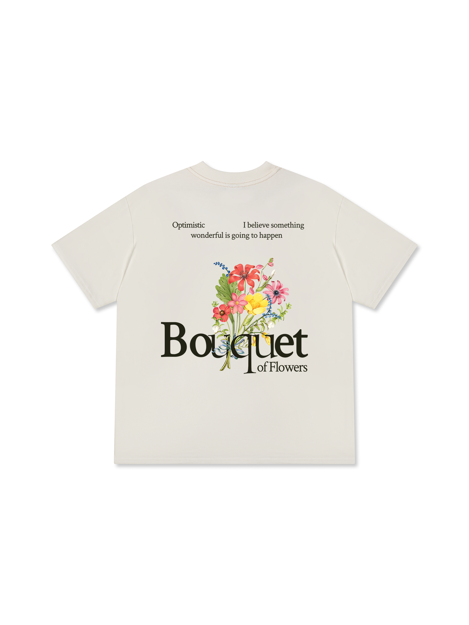 Áo Thun Relaxed Fit Floral Bouquet of Flowers