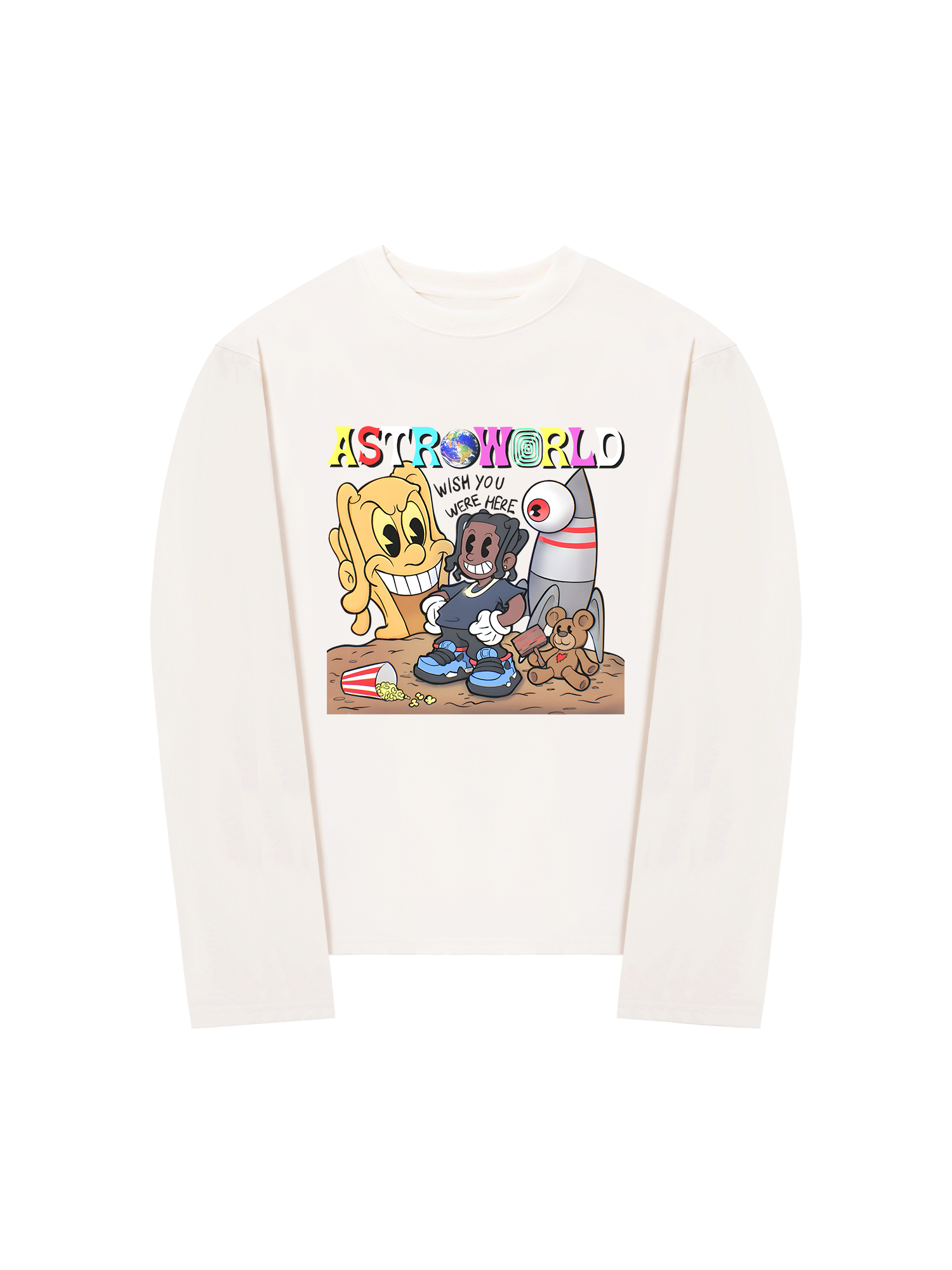 Áo Thun Dài Tay Astroworld Travis