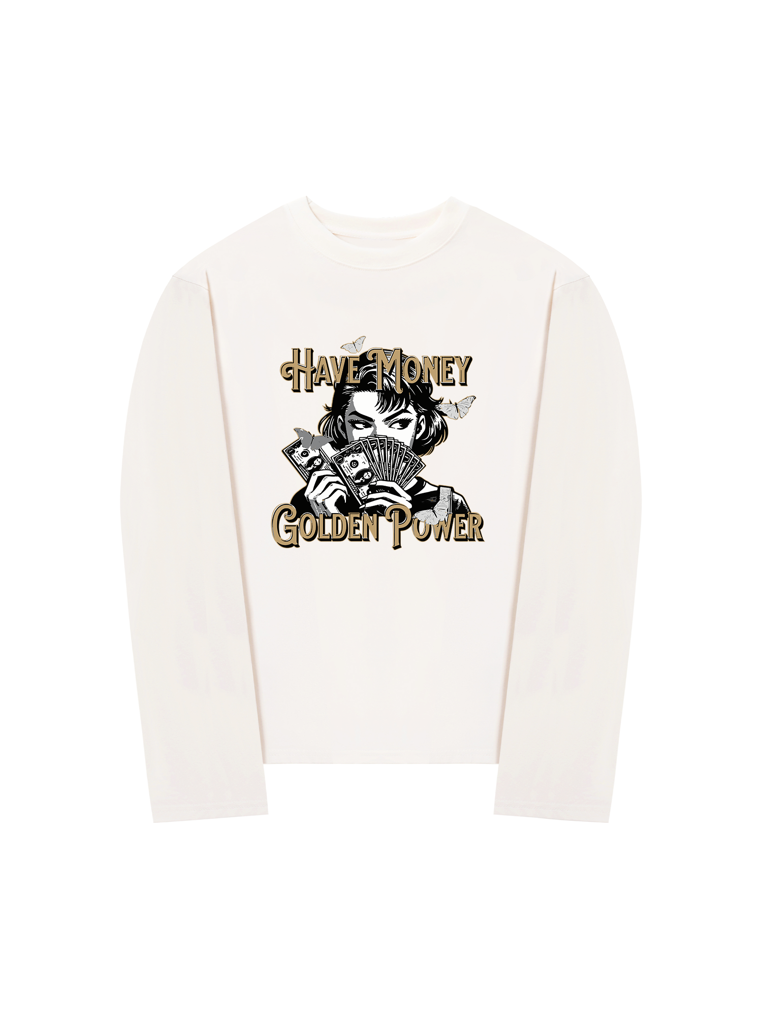 Áo Thun Dài Tay Money Golden Power
