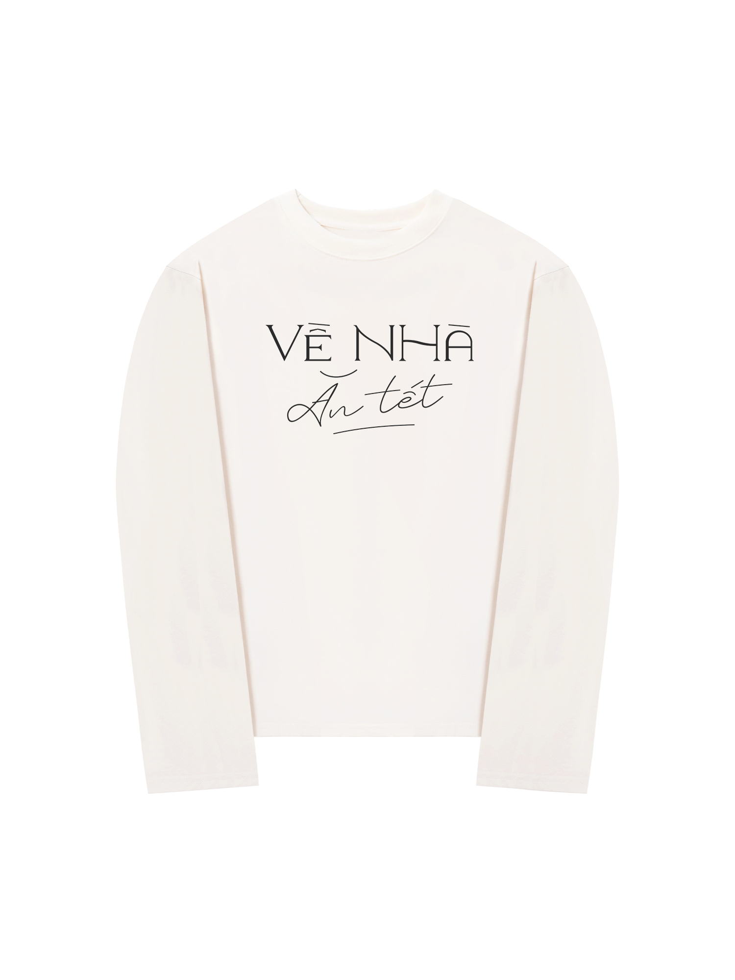 Áo Thun Dài Tay Về Nhà Ăn Tết