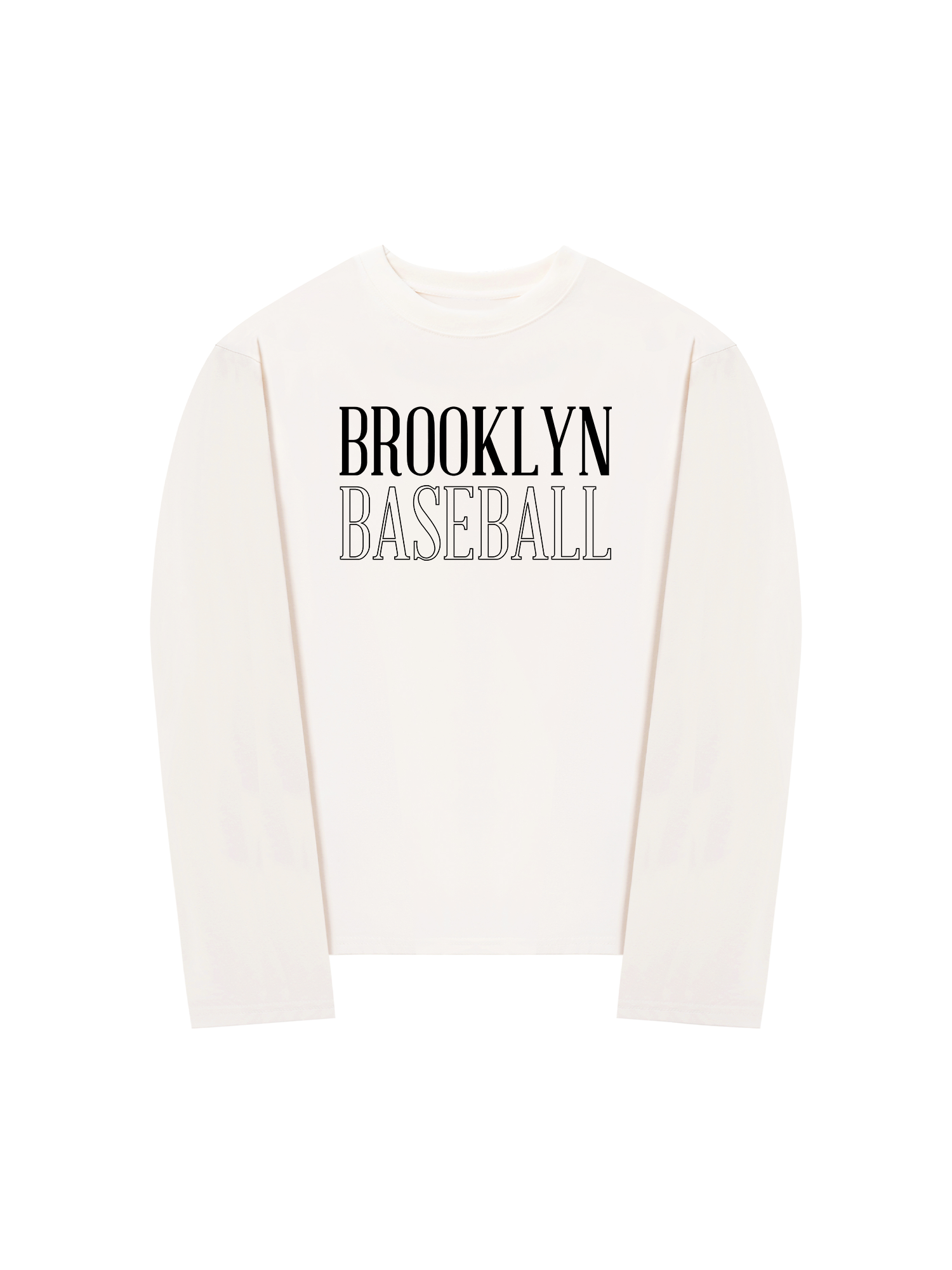 Áo Thun Dài Tay Baseball Basic Brooklyn