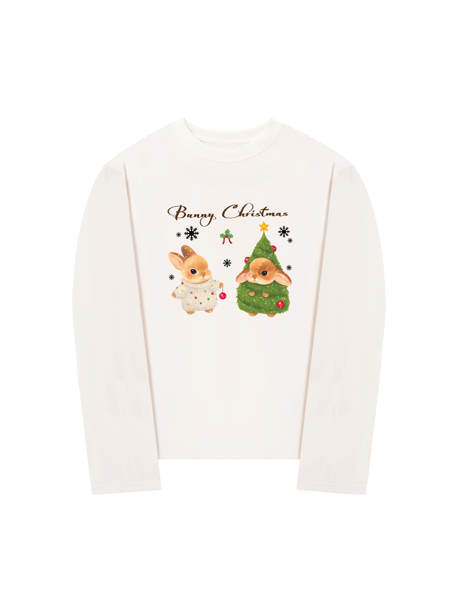 Áo Thun Dài Tay Bunny Christmas