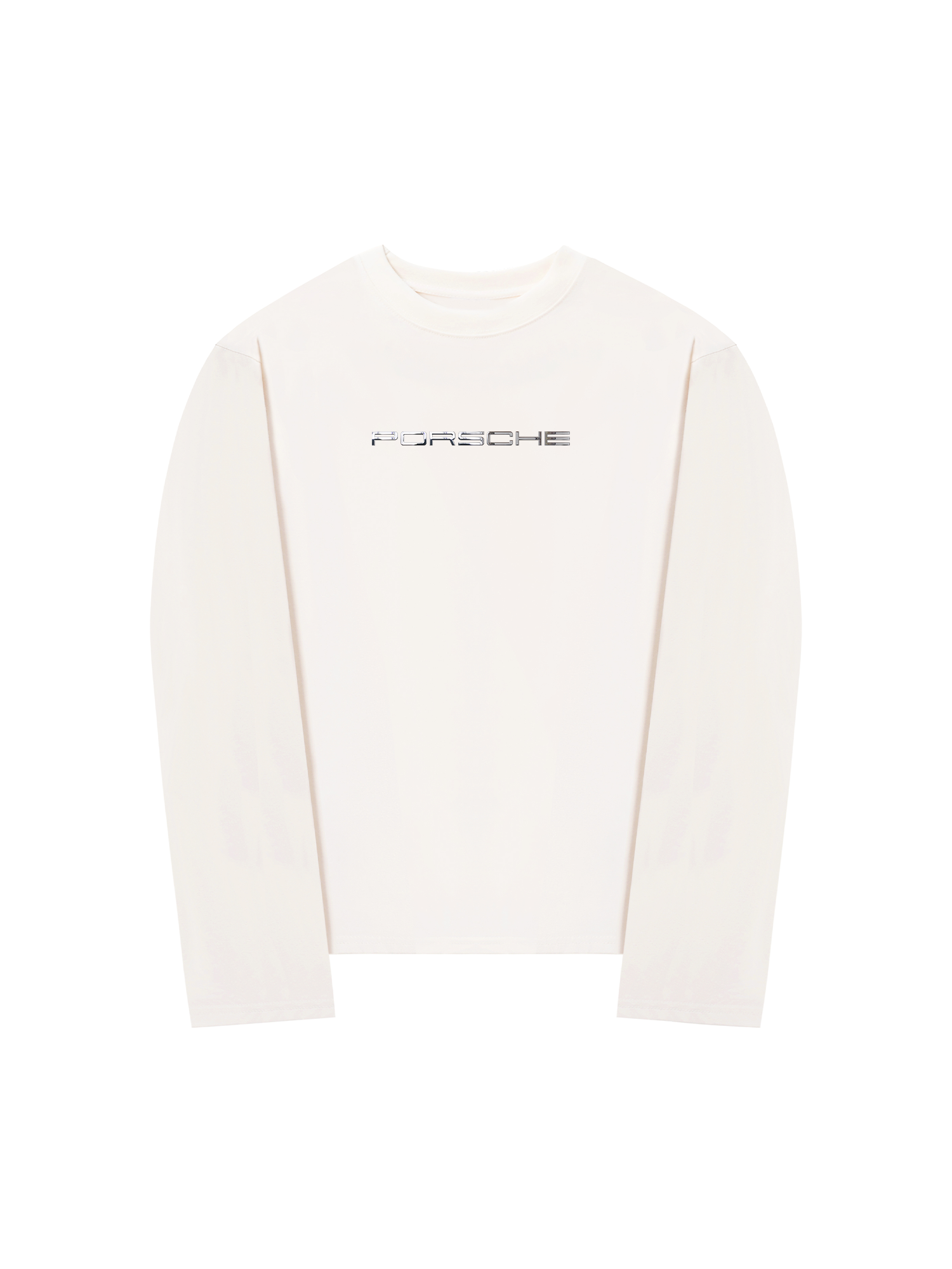 Áo Thun Dài Tay Porsche Chrome Typo