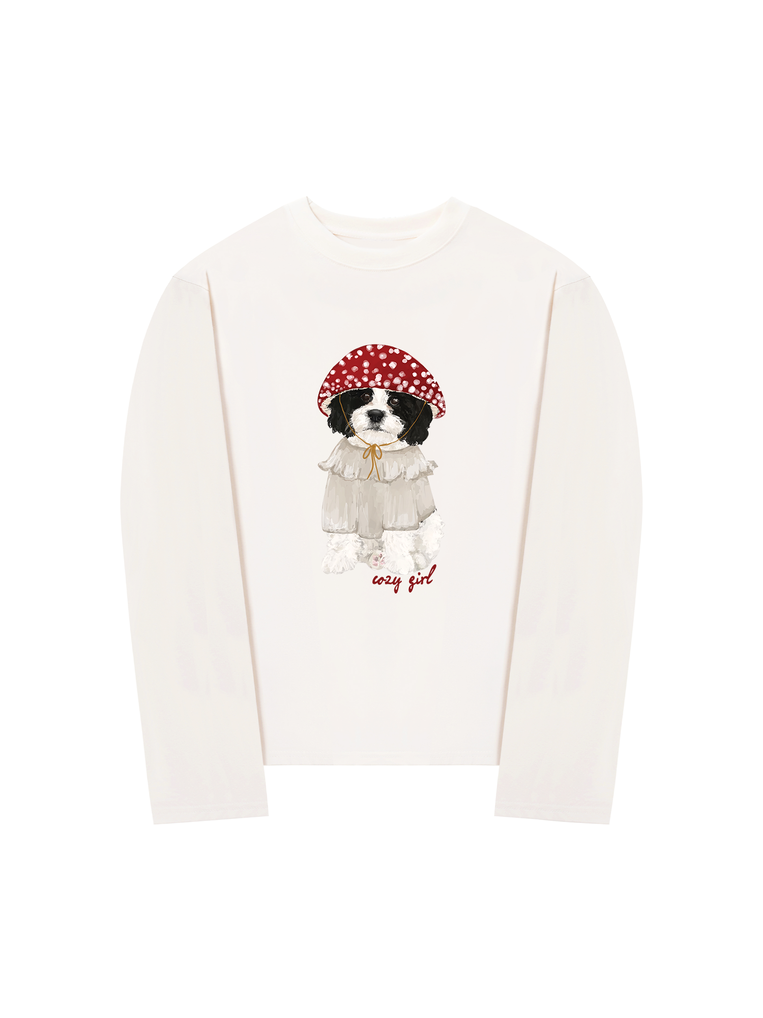 Áo Thun Dài Tay Cozy Girrl Cute Puppy