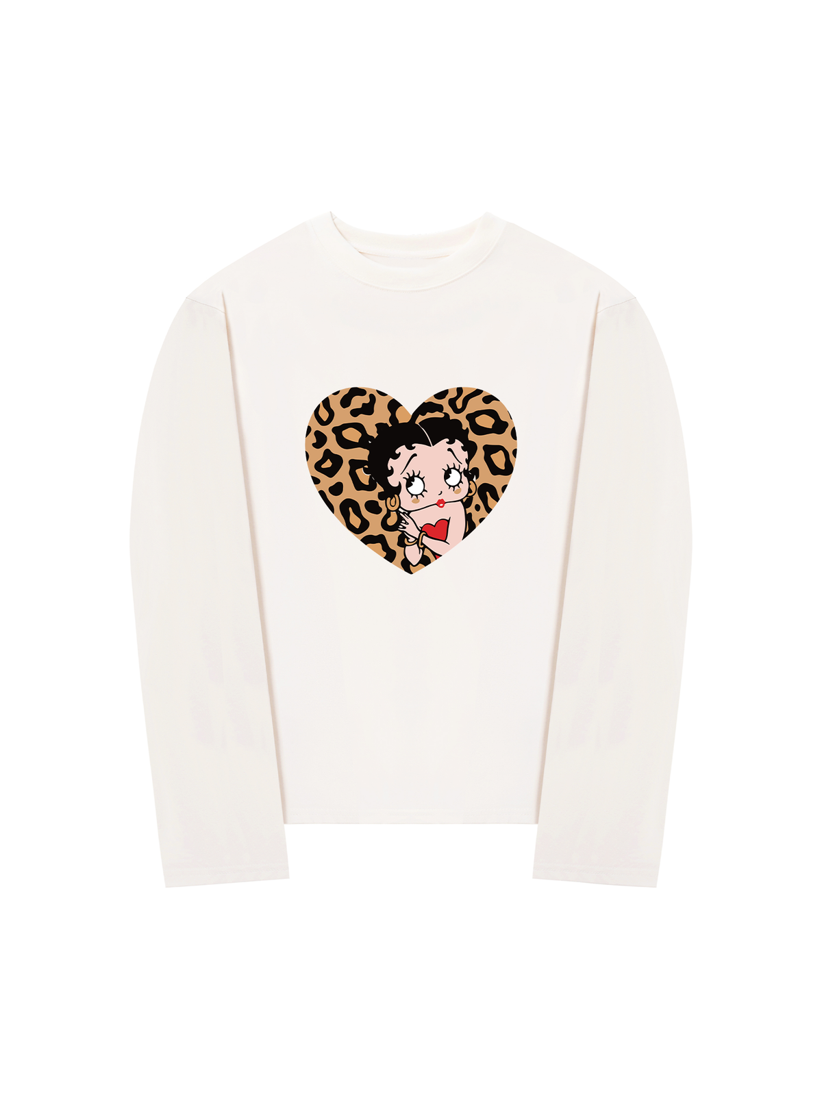 Áo Thun Dài Tay Urban Leopard Betty Cheetah Heart