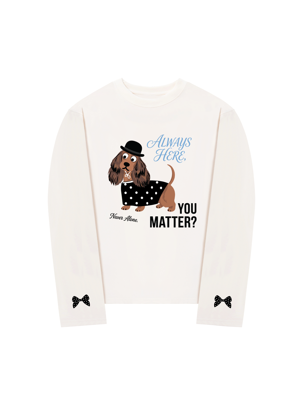 Áo Thun Dài Tay Dotty Mood Polka Dot Puppy Classic