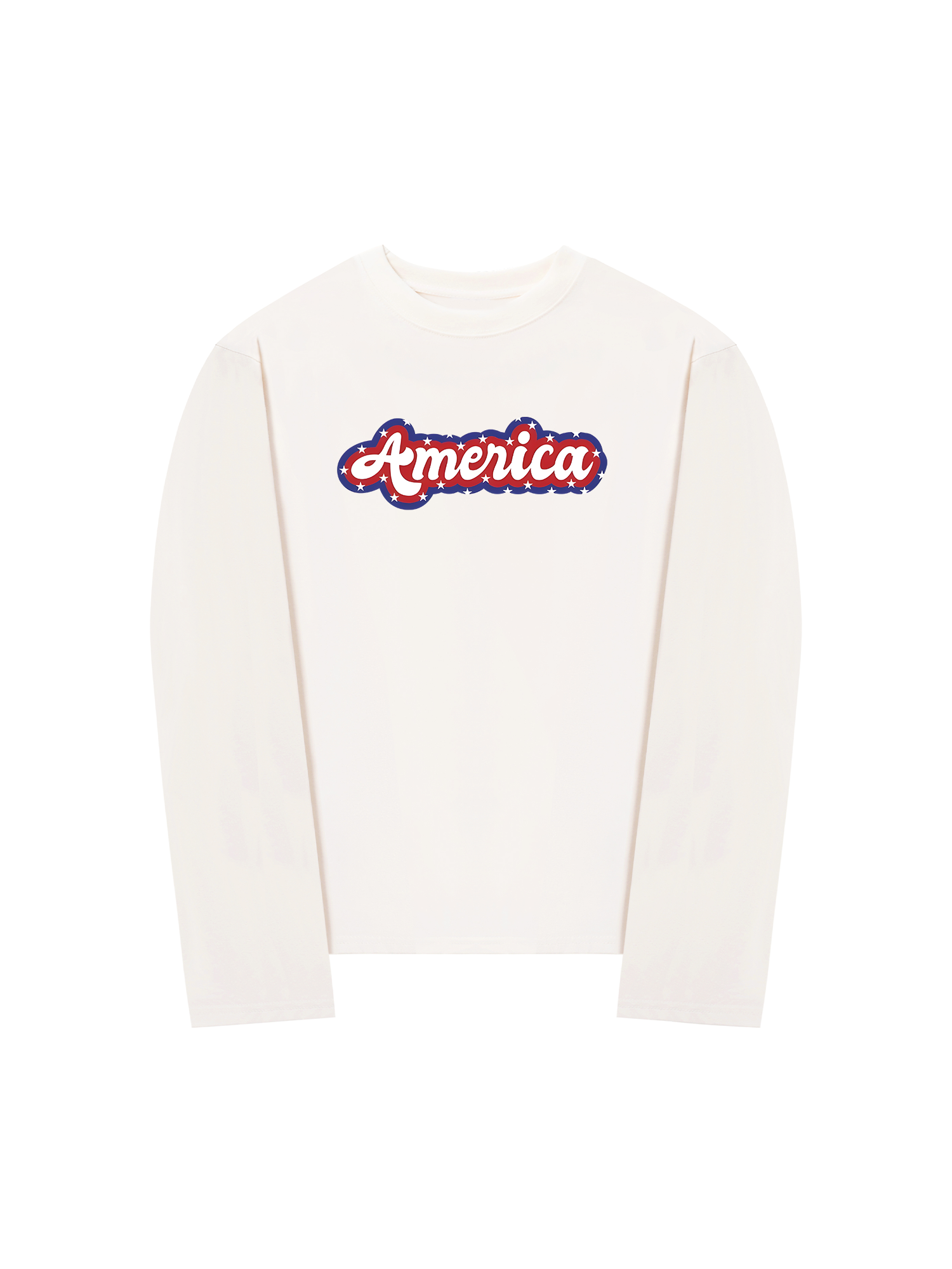 Áo Thun Dài Tay USA Retro Flag America