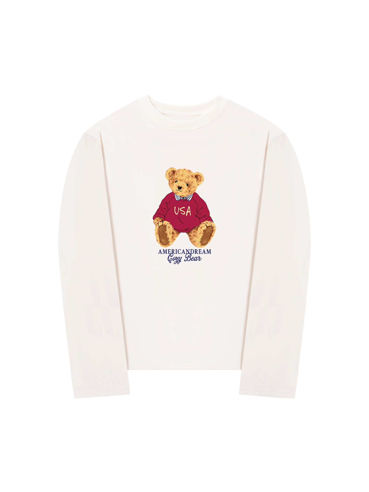 Áo Thun Dài Tay USA Cozy Bear
