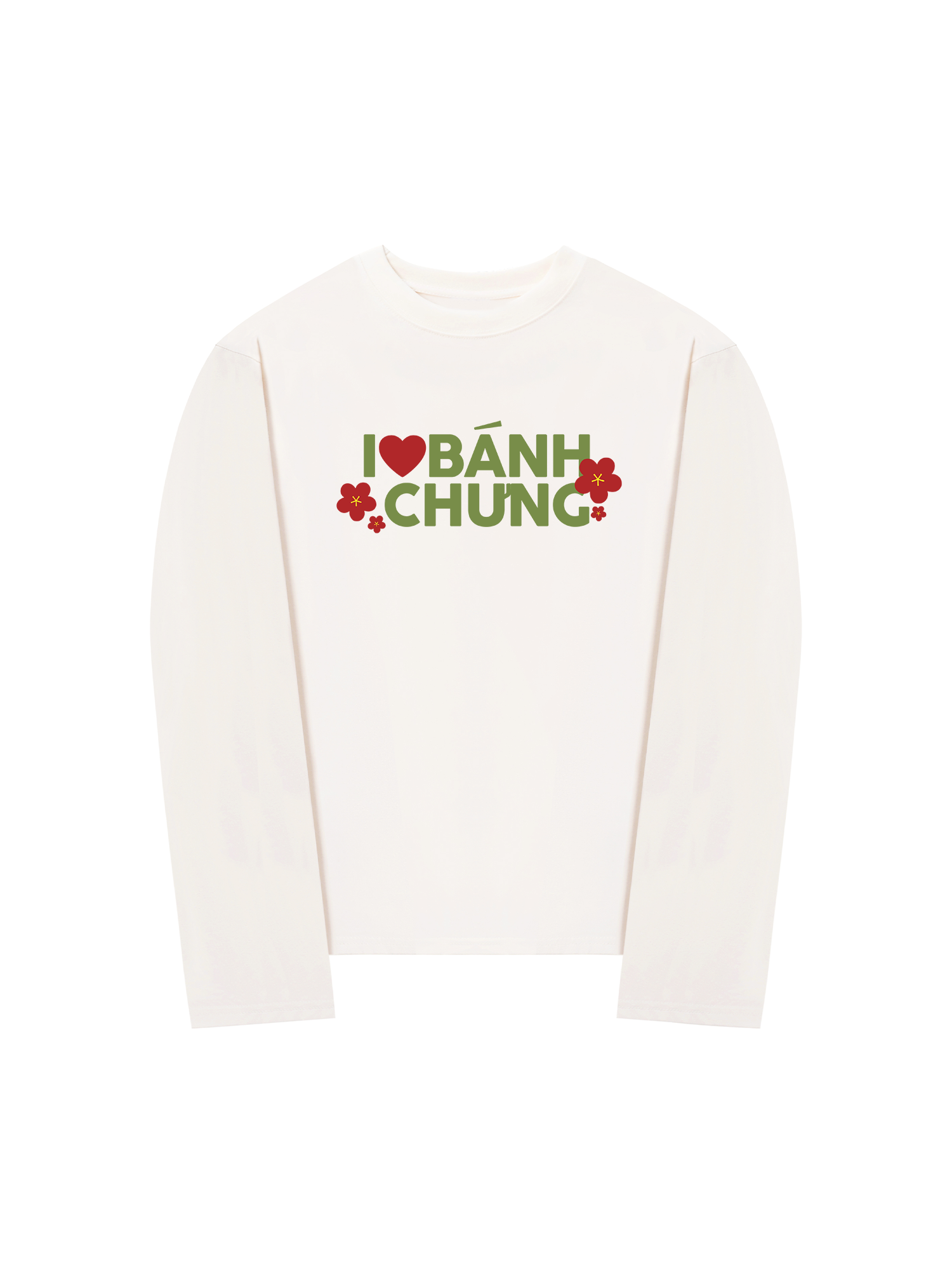 Áo Thun Dài Tay I Love Bánh Chưng