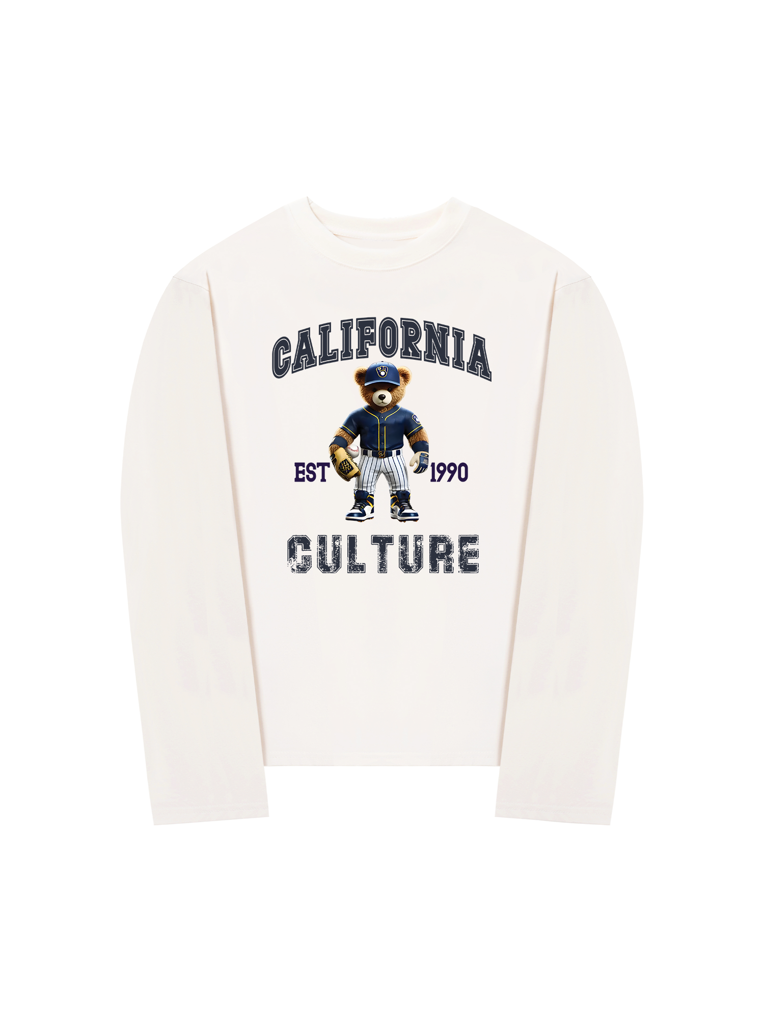 Áo Thun Dài Tay Baseball California Culture