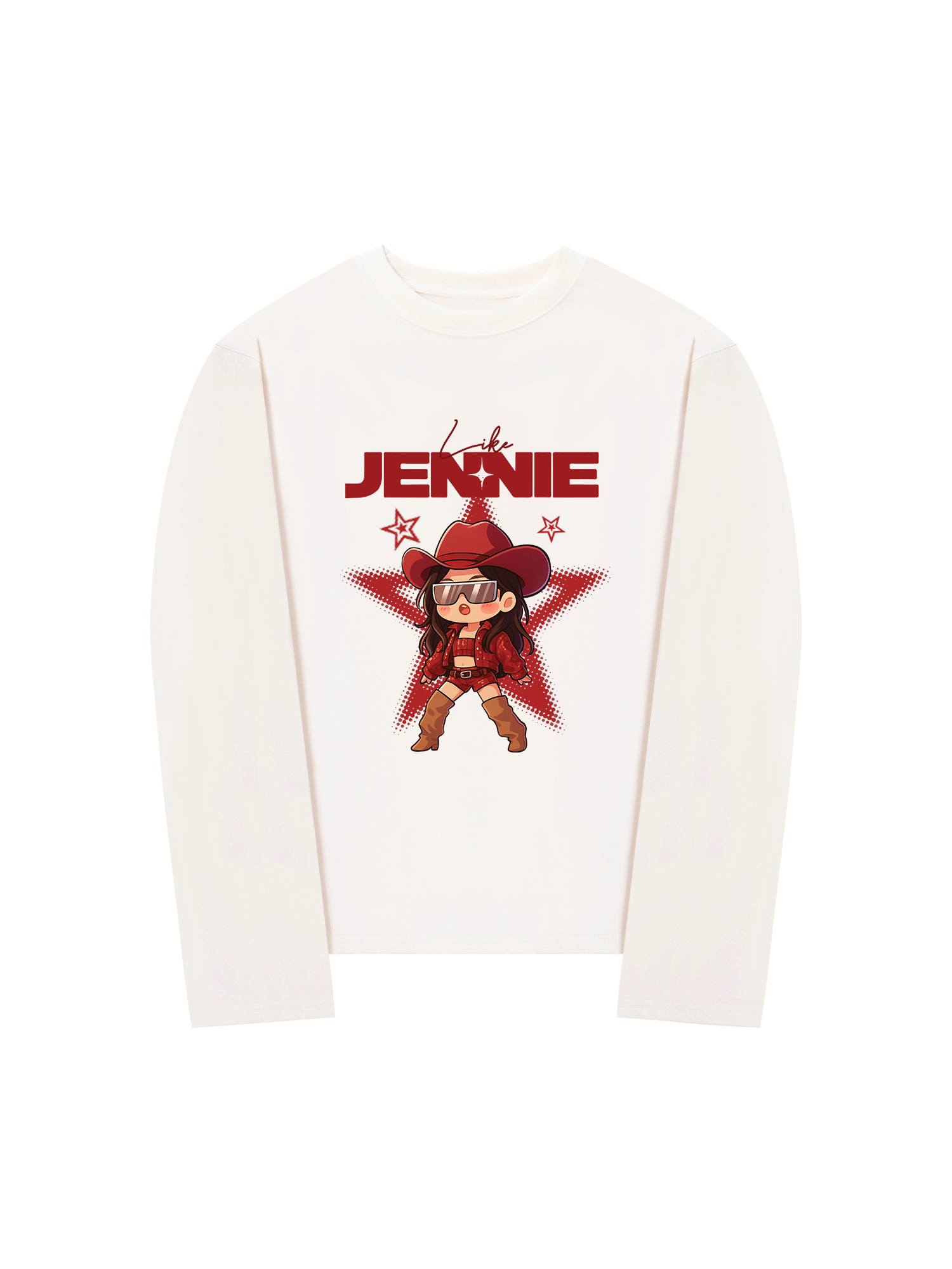 Áo Thun Dài Tay Black Pink Like Jenie