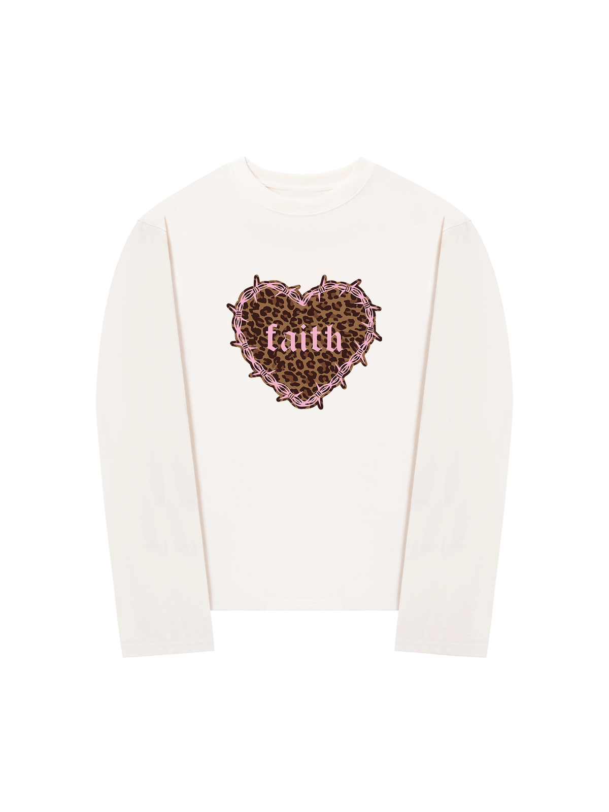 Áo Thun Dài Tay Urban Leopard Faith Heart