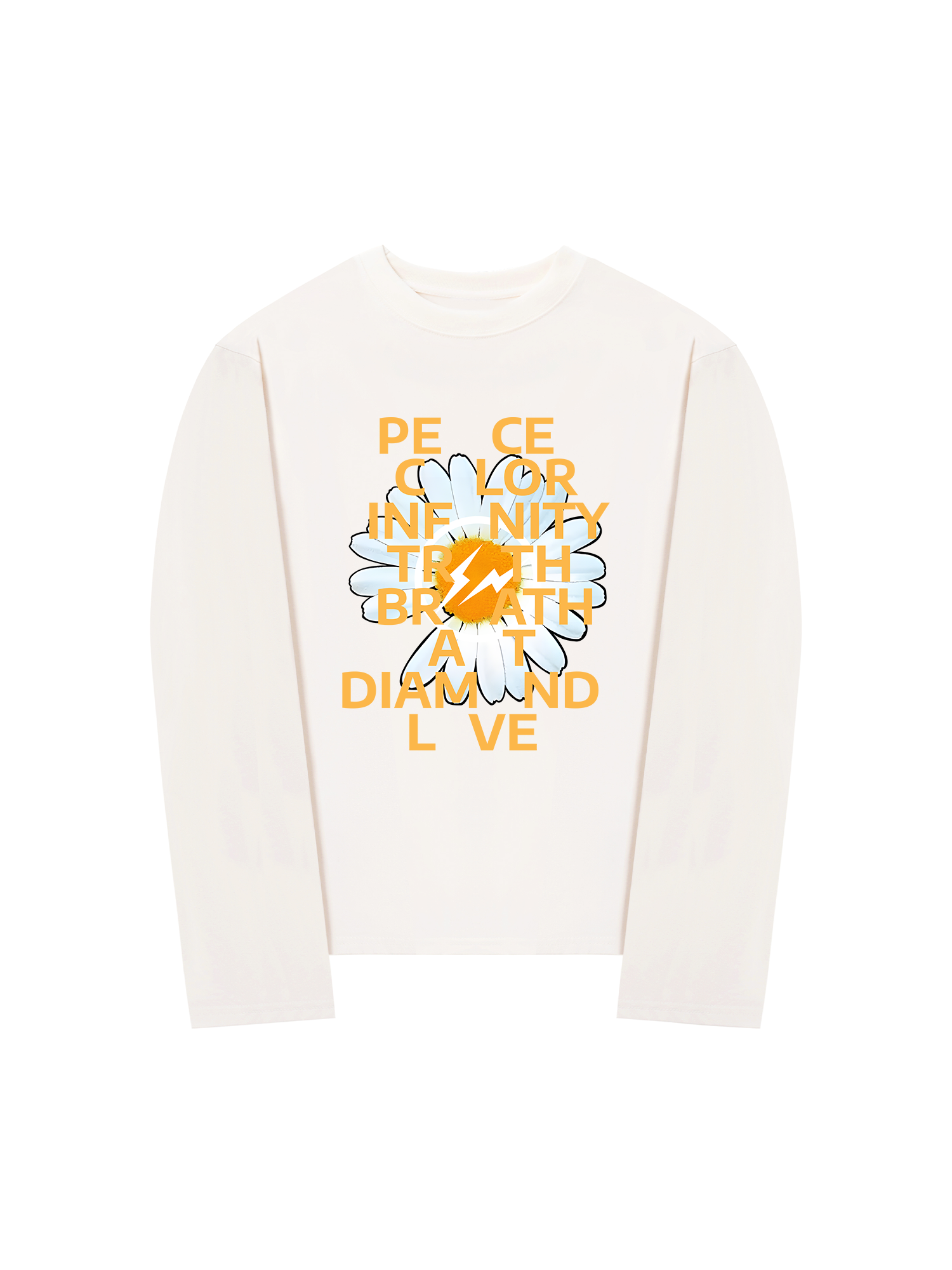 Áo Thun Dài Tay Floral Peace Color Love