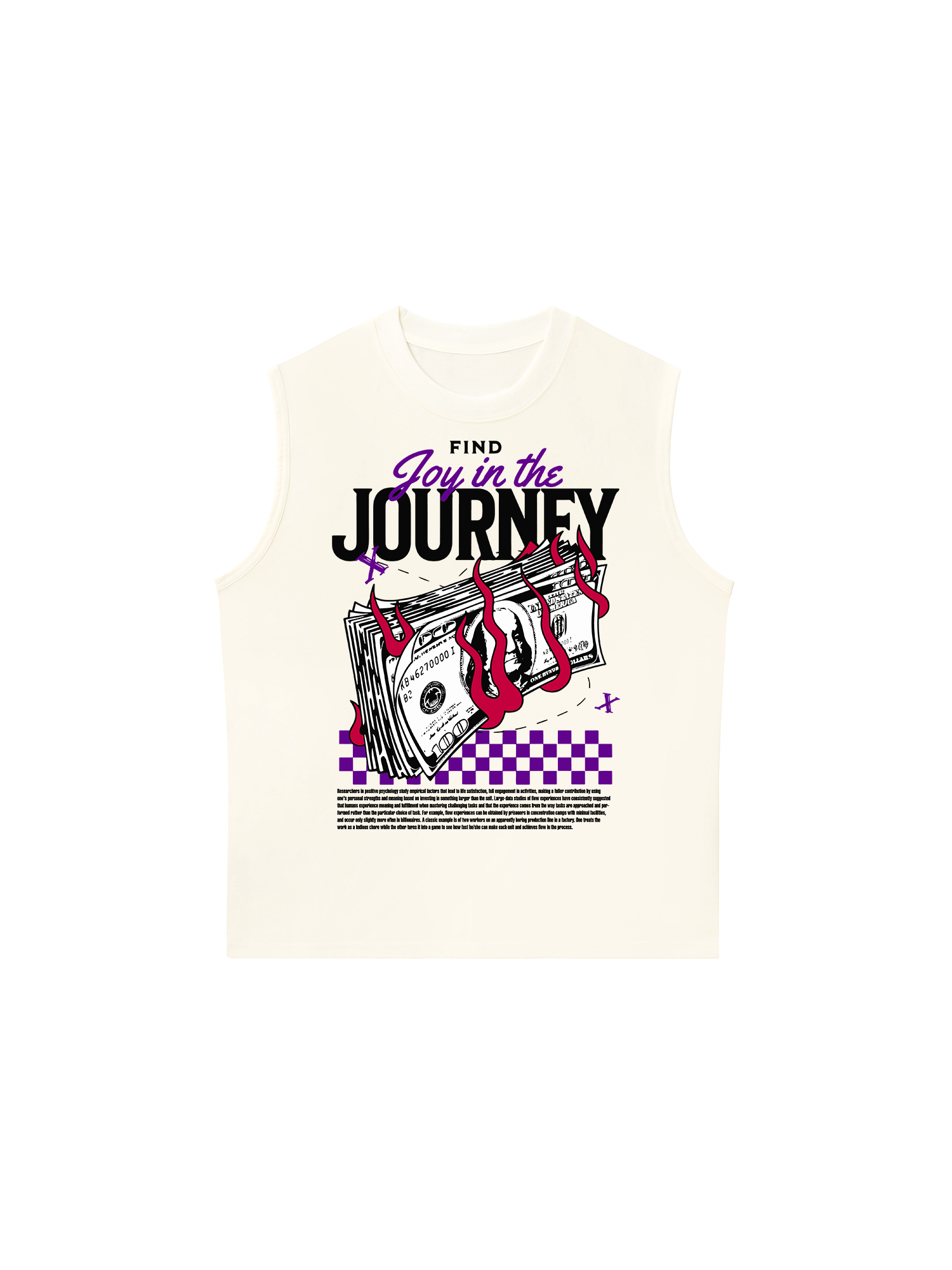 Áo Ba Lỗ Relaxed Fit Money Find Joy In The Journey
