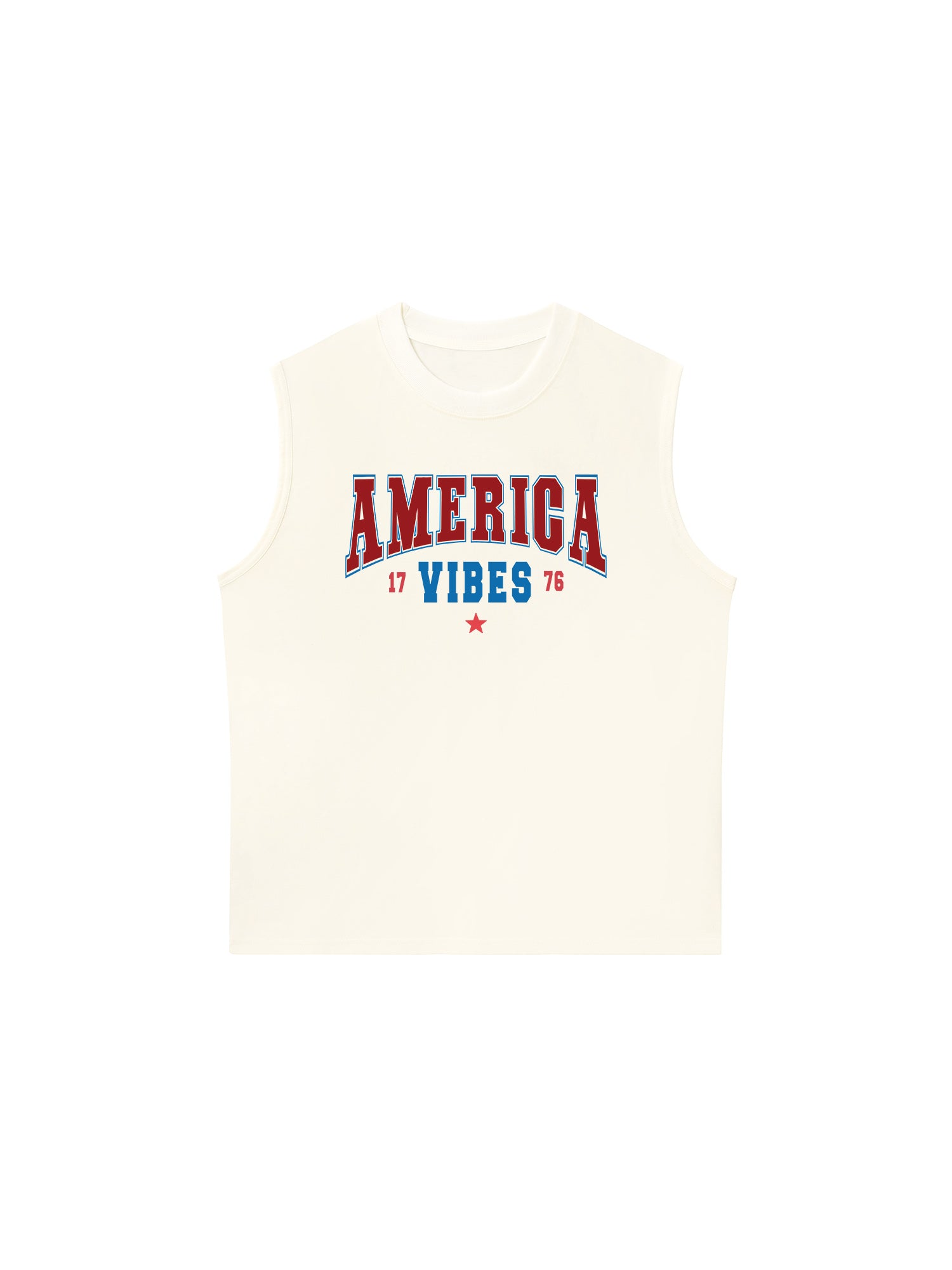 Áo Ba Lỗ Relaxed Fit USA America Vibes