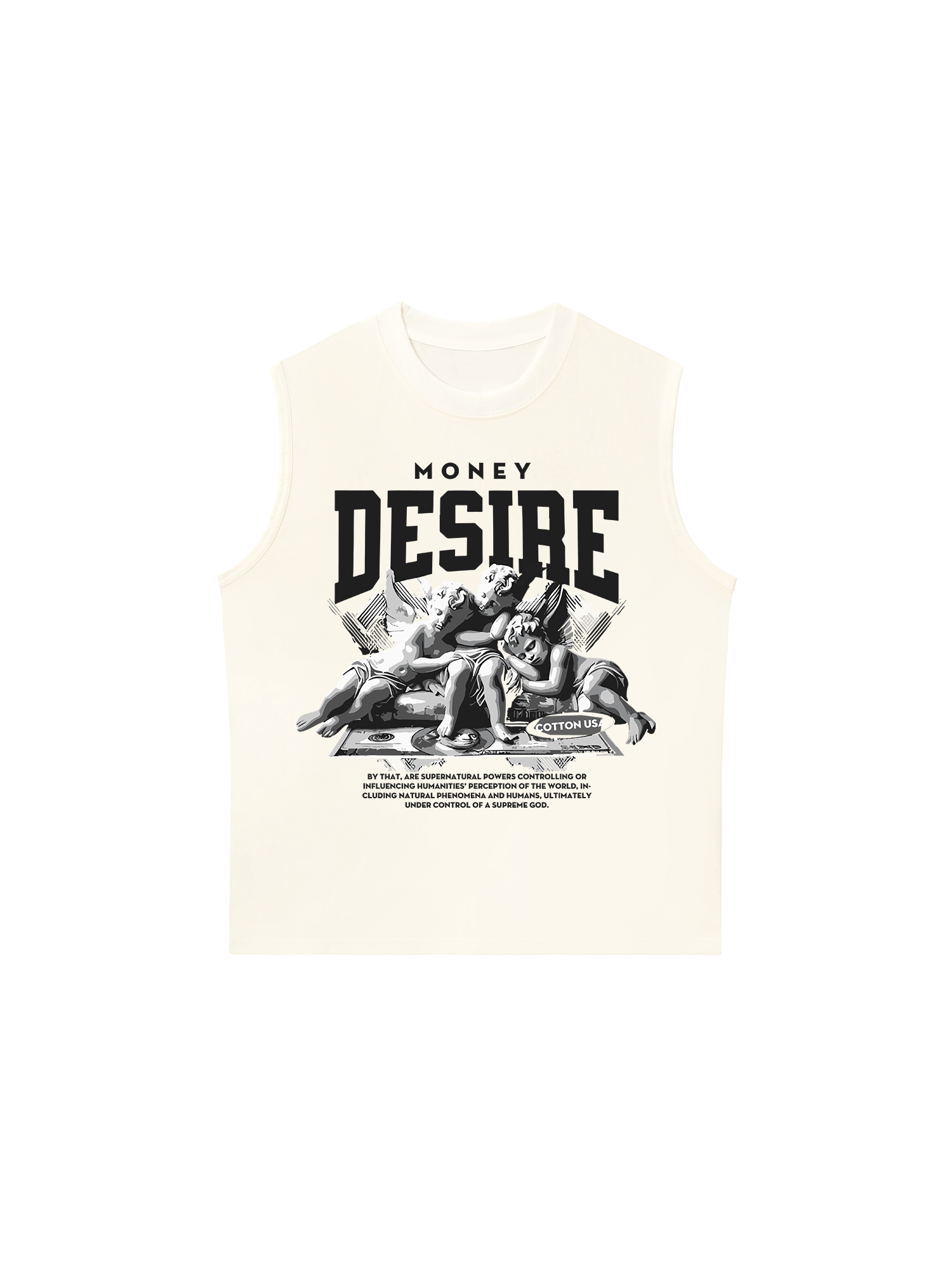 Áo Ba Lỗ Relaxed Fit Money Desire Angel