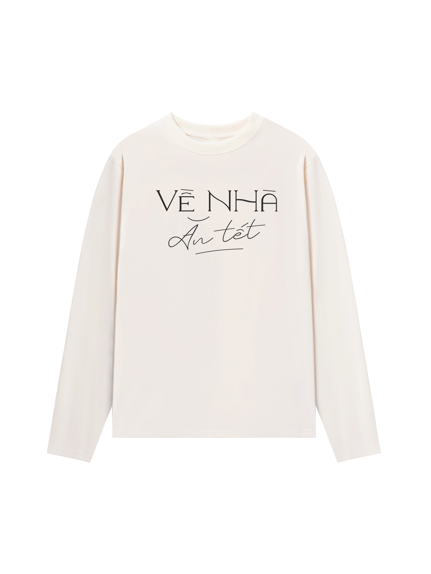 Áo Thun Dài Tay Về Nhà Ăn Tết