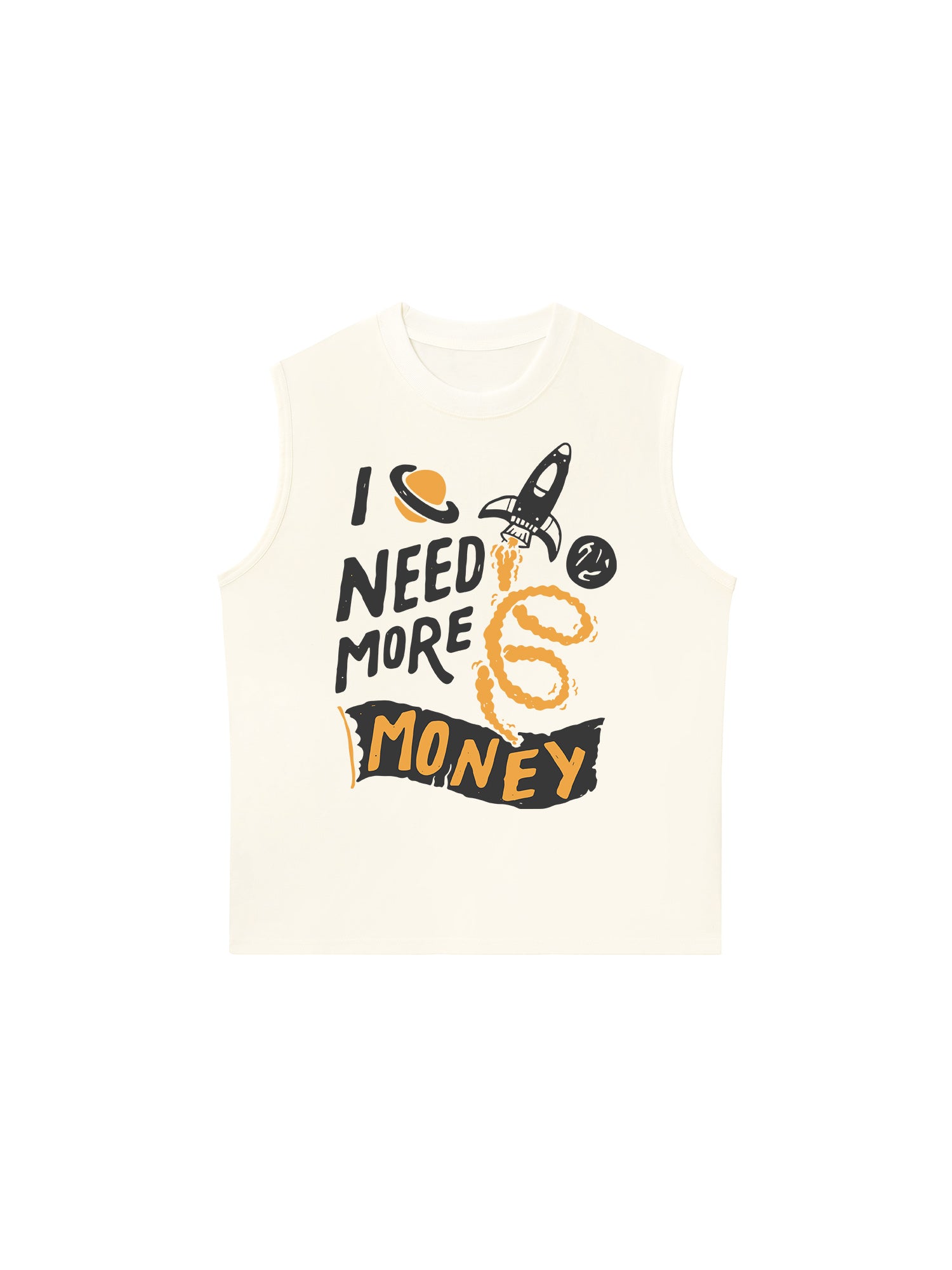 Áo Ba Lỗ Relaxed Fit Money I Need More