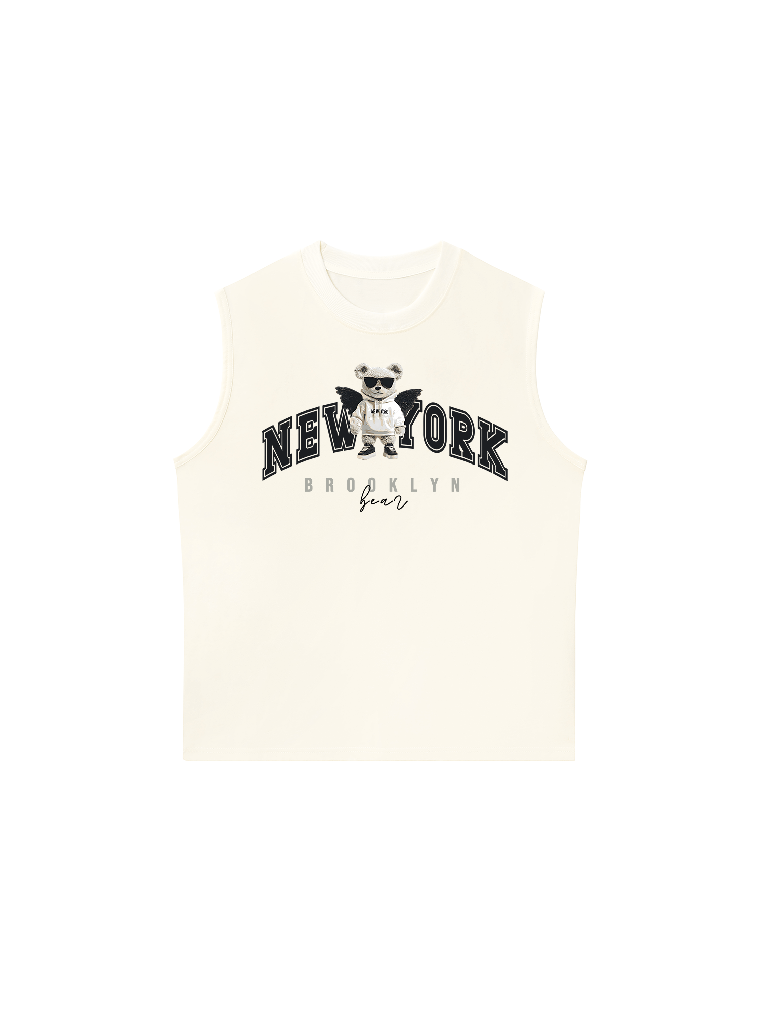 Áo Ba Lỗ Relaxed Fit City New York Bear