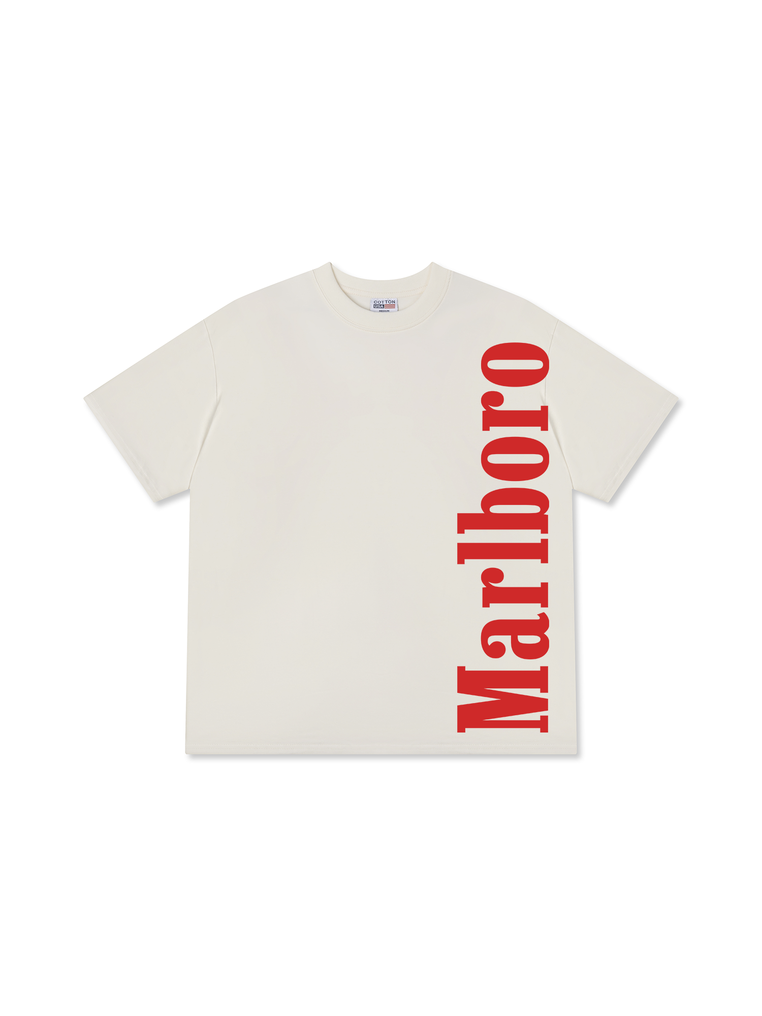 Áo Thun Relaxed Fit Marlboro Red Typo Logo