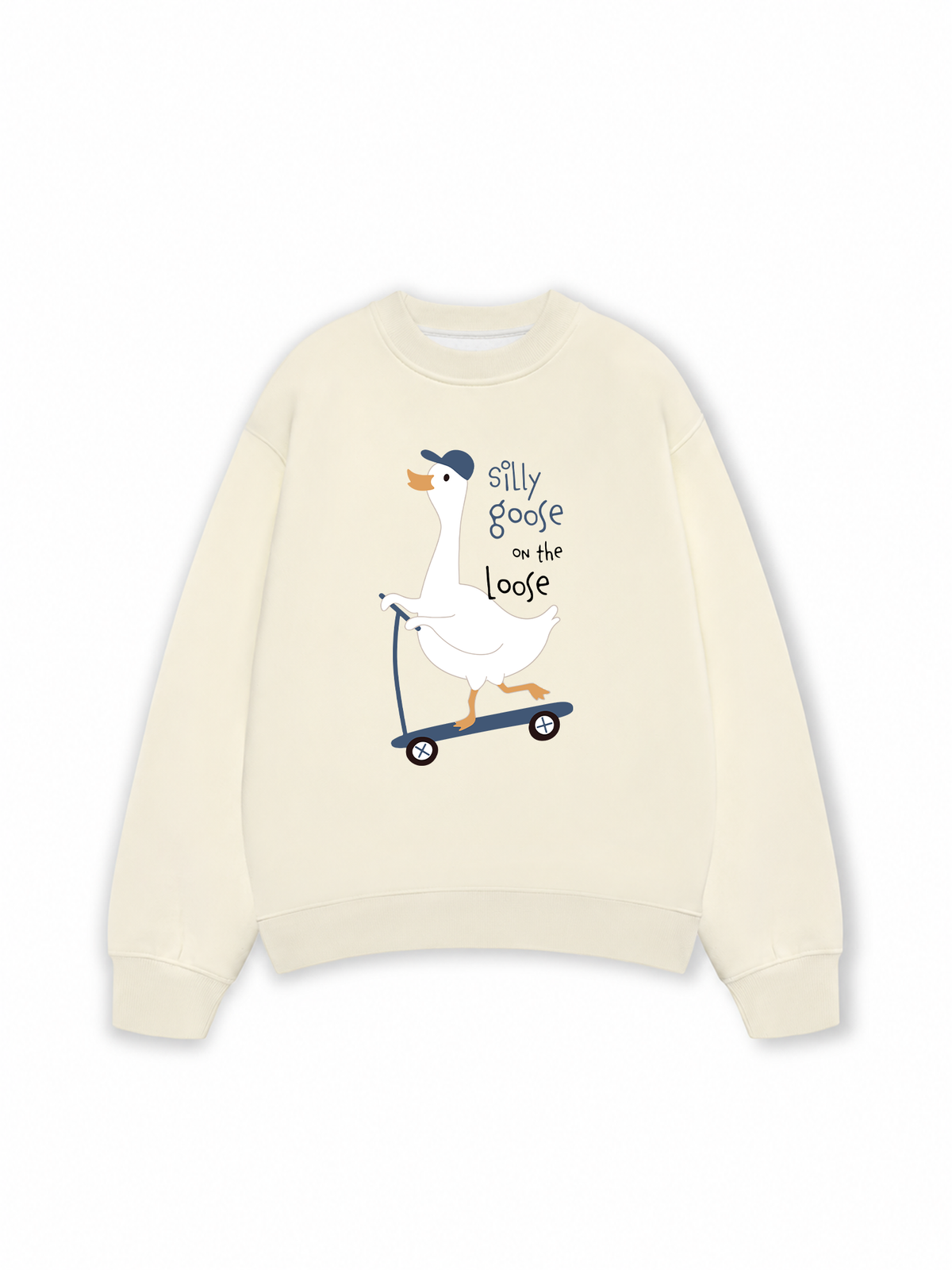 Áo Sweater Nỉ Hai Da Farm Silly Goose On The Loose