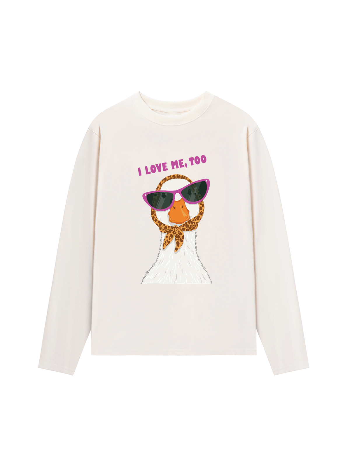 Áo Thun Dài Tay Farm Lady Duck I Love Me Too