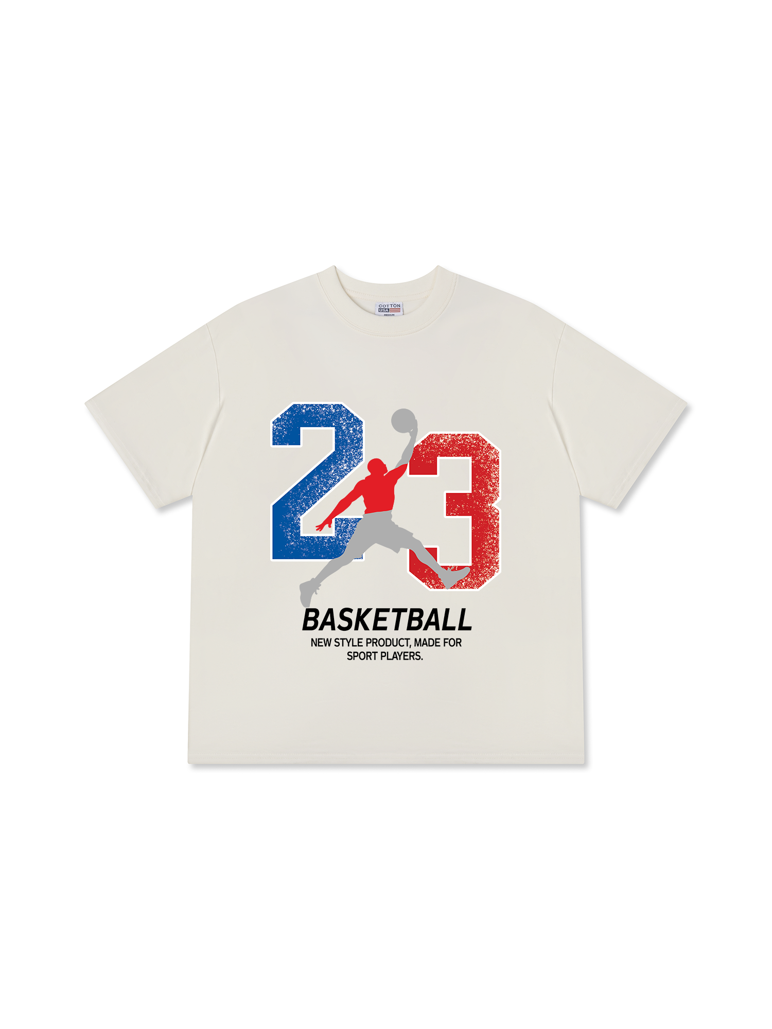 Áo Thun Relaxed Fit Basketball Sport Player 23