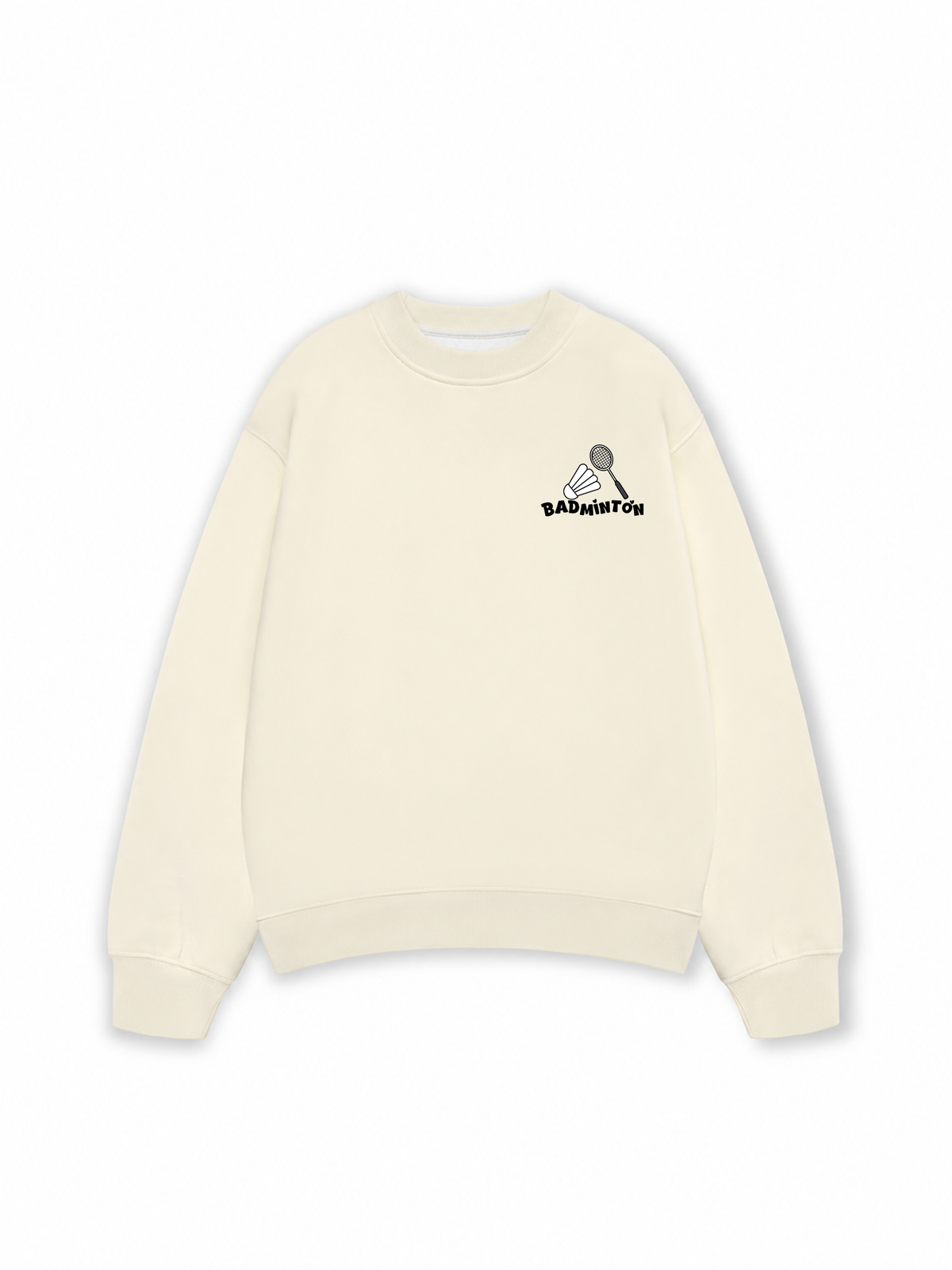 Áo Sweater Nỉ Hai Da Badminton In
