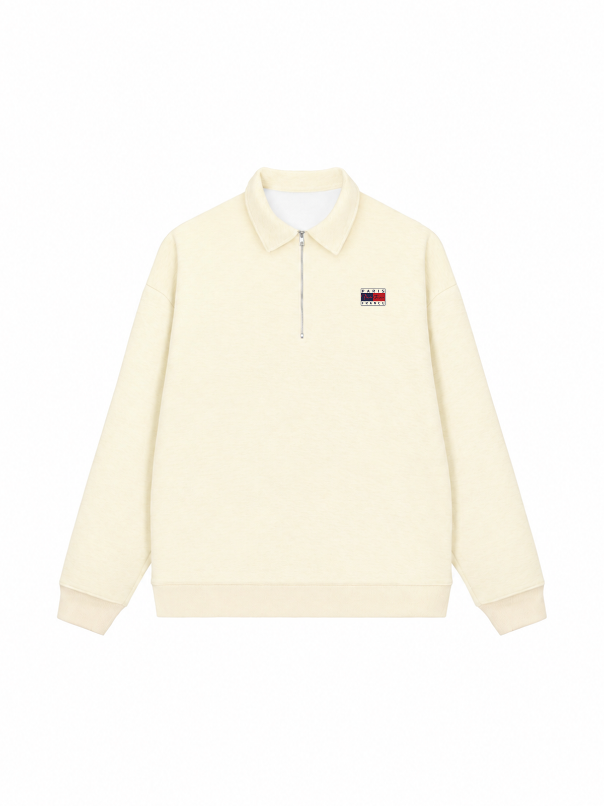 Áo Sweater Polo Nỉ Hai Da Basic Paris France