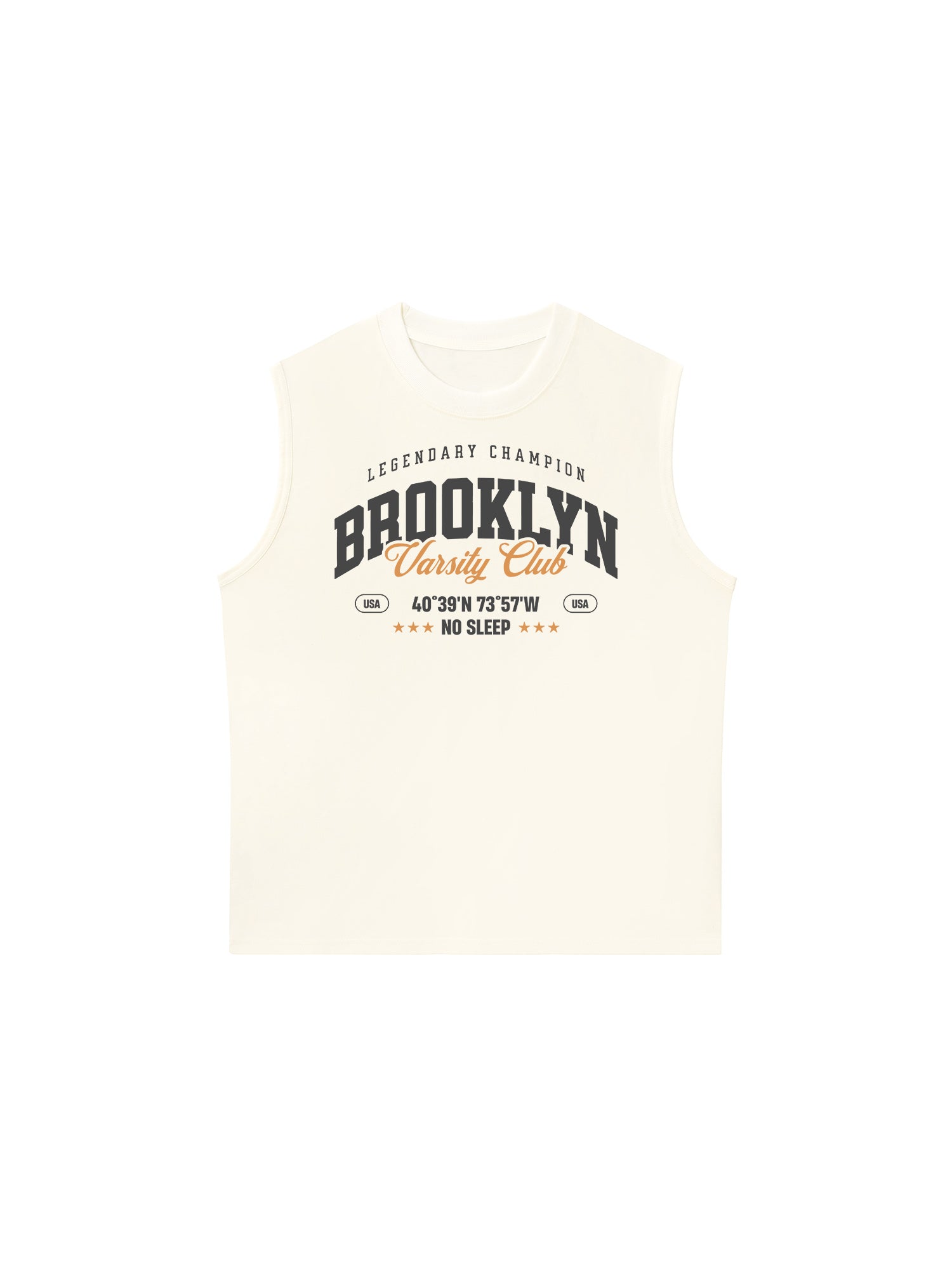Áo Ba Lỗ Relaxed Fit City Brooklyn Varsity Club
