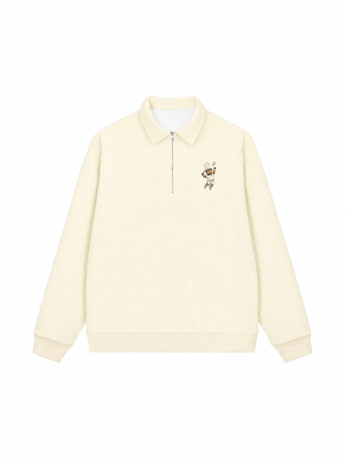 Áo Sweater Polo Nỉ Hai Da Badminton Teddy 88